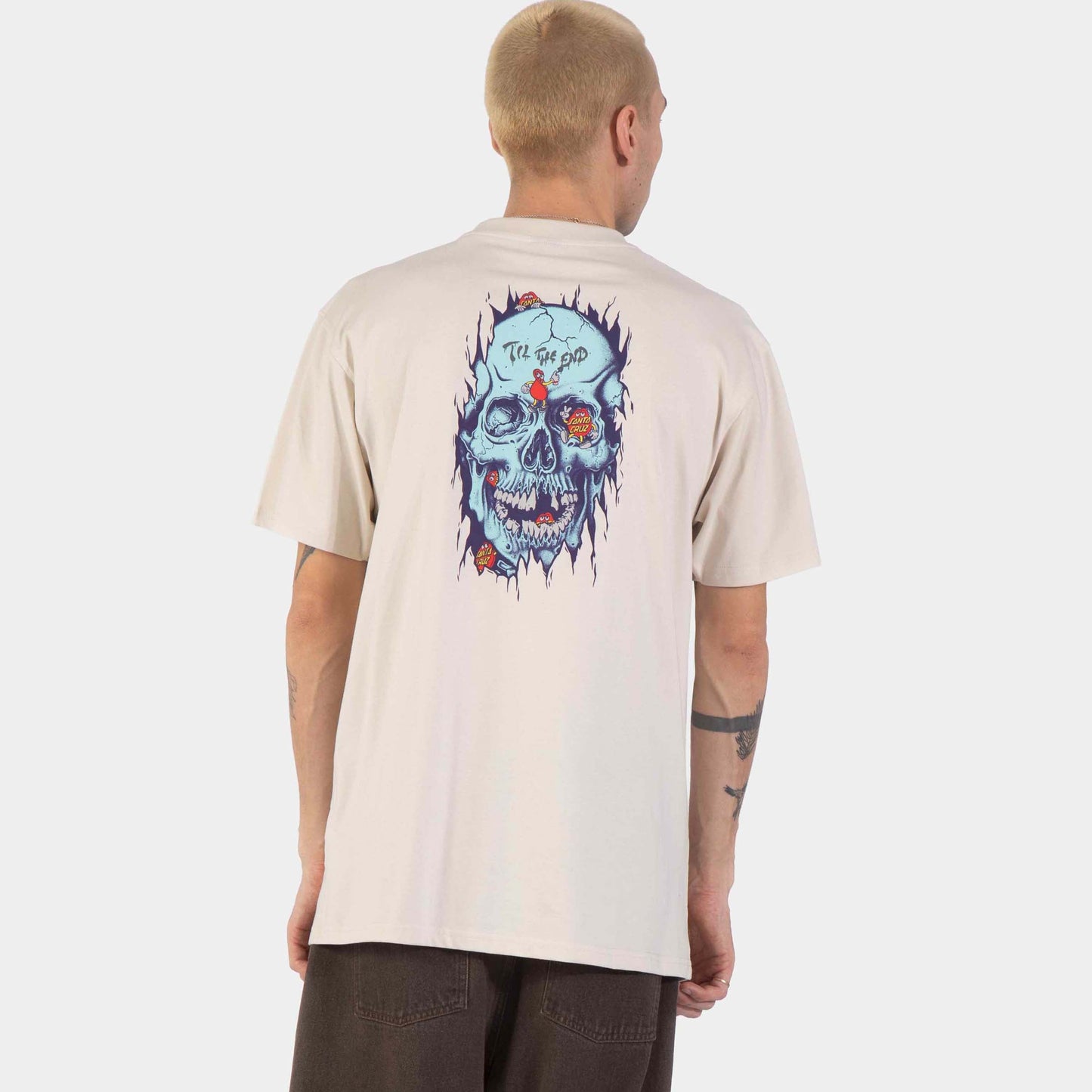 Santa Cruz | Dot Dudes T Shirt Warm Grey