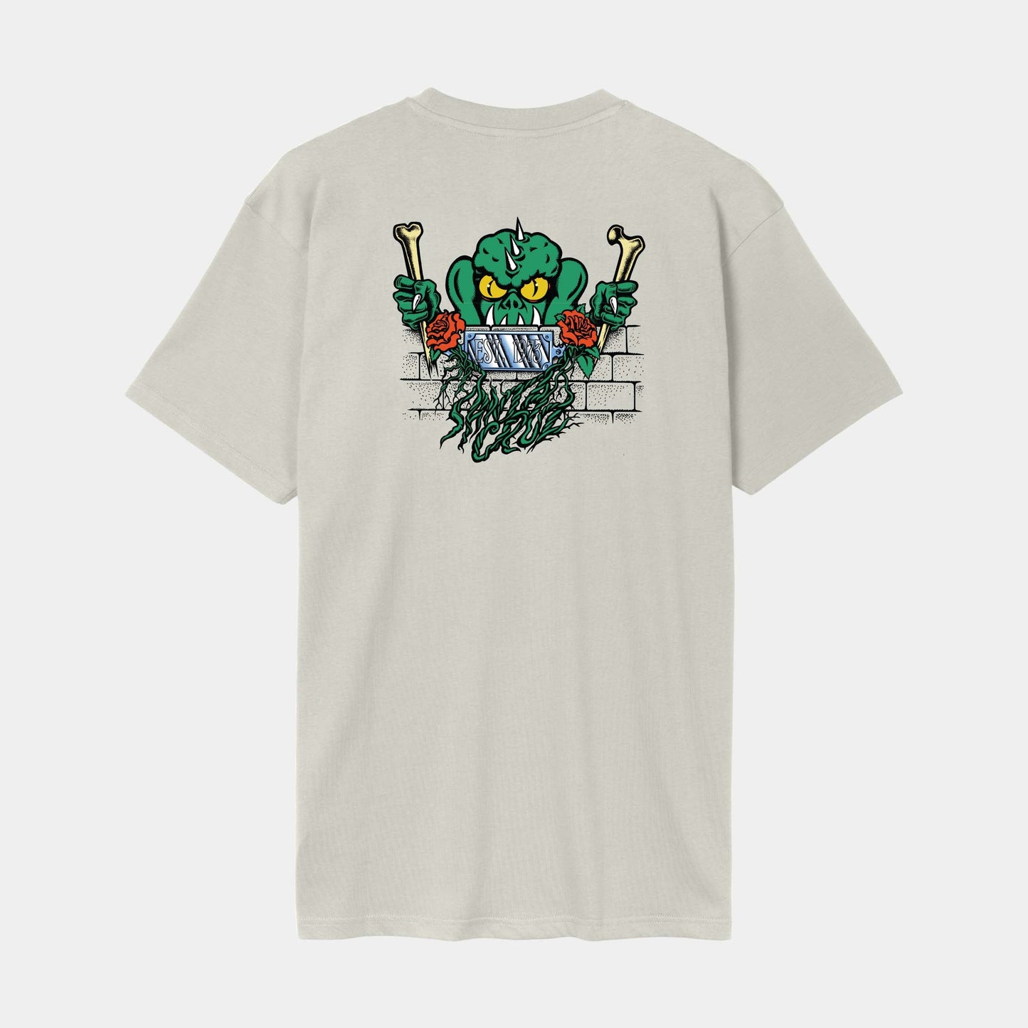 Santa Cruz | Rankine Monster T Shirt Warm Grey