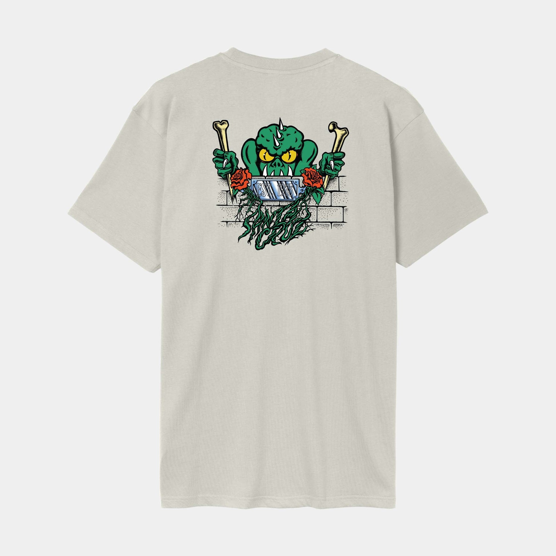 Santa Cruz | Rankine Monster T Shirt Warm Grey