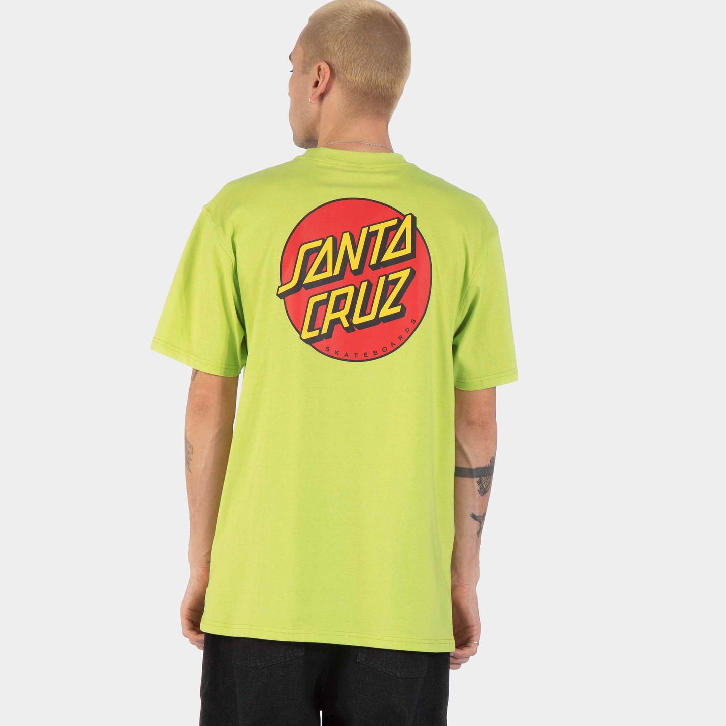 Santa Cruz | Classic Fade Strip Centre T Shirt Green Glow