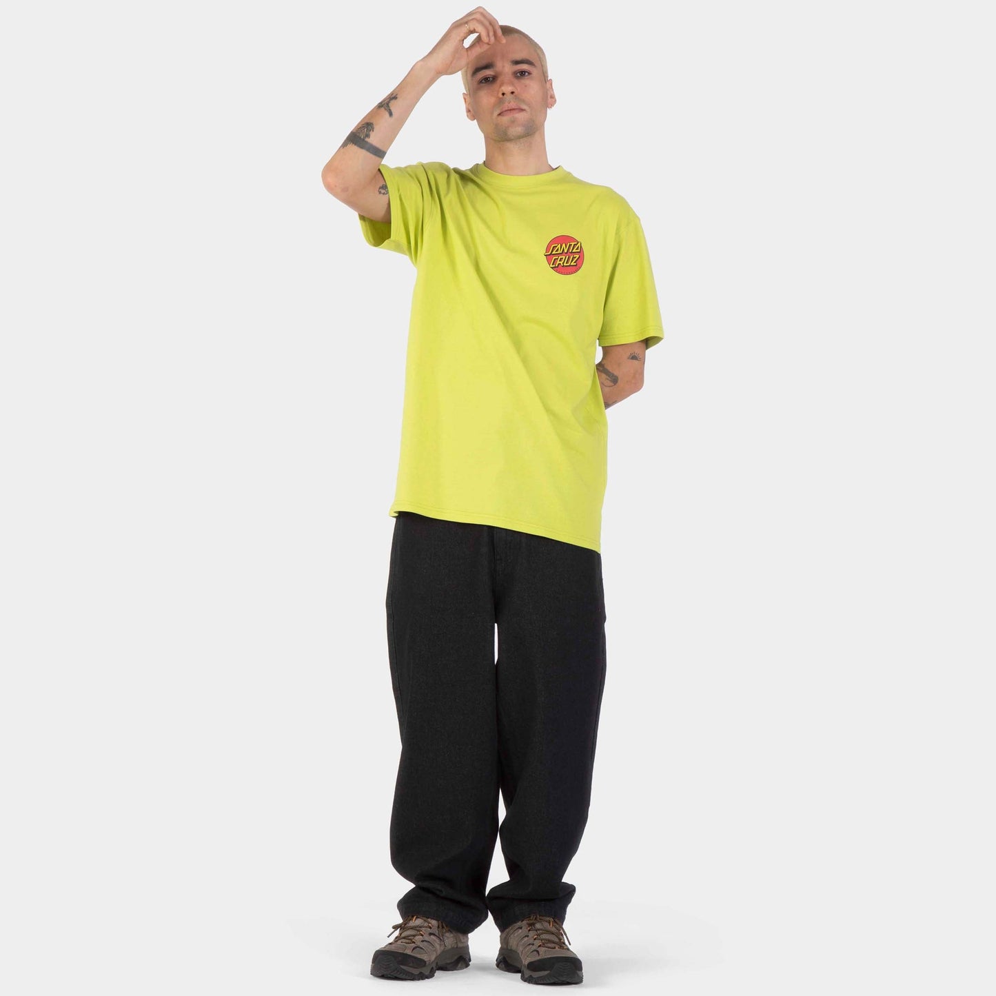 Santa Cruz | Classic Fade Strip Centre T Shirt Green Glow