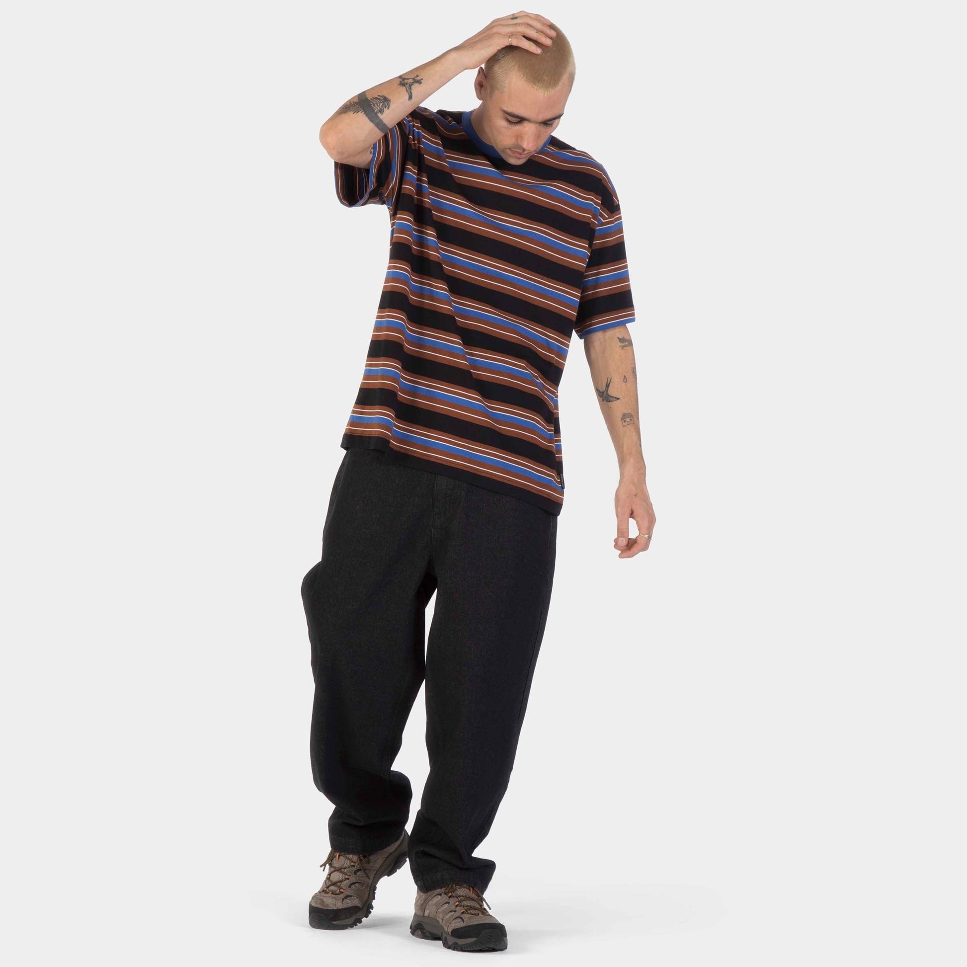Santa Cruz | Derby T Shirt Sapphire Stripe