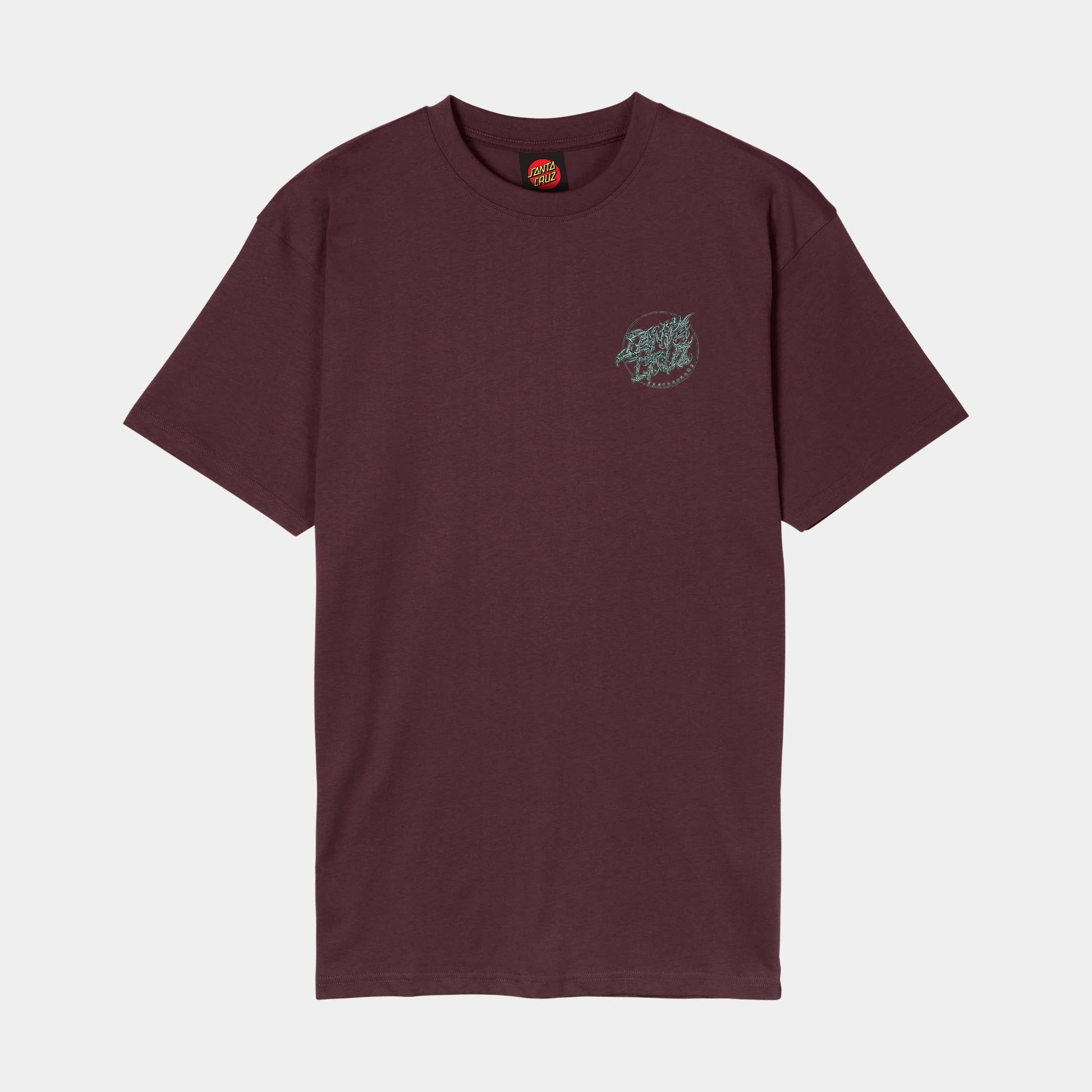 Santa Cruz | Scourge Dot T Shirt Dark Plum