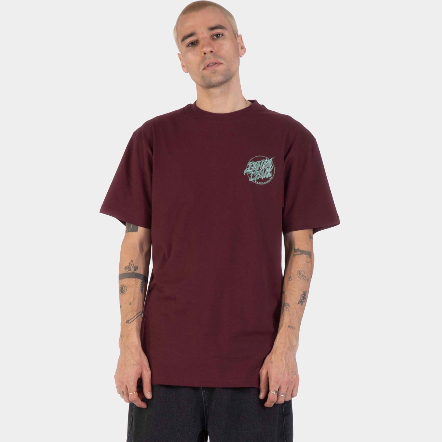 Santa Cruz | Scourge Dot T Shirt Dark Plum