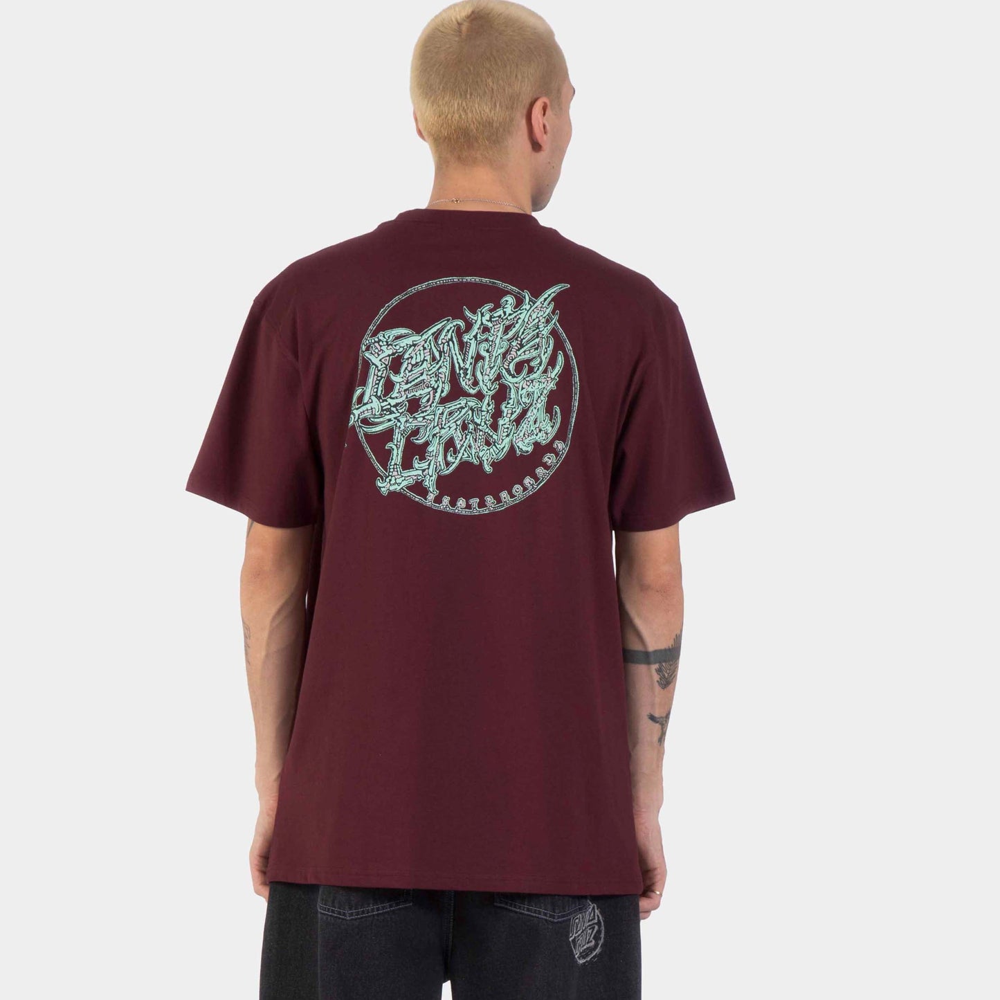 Santa Cruz | Scourge Dot T Shirt Dark Plum