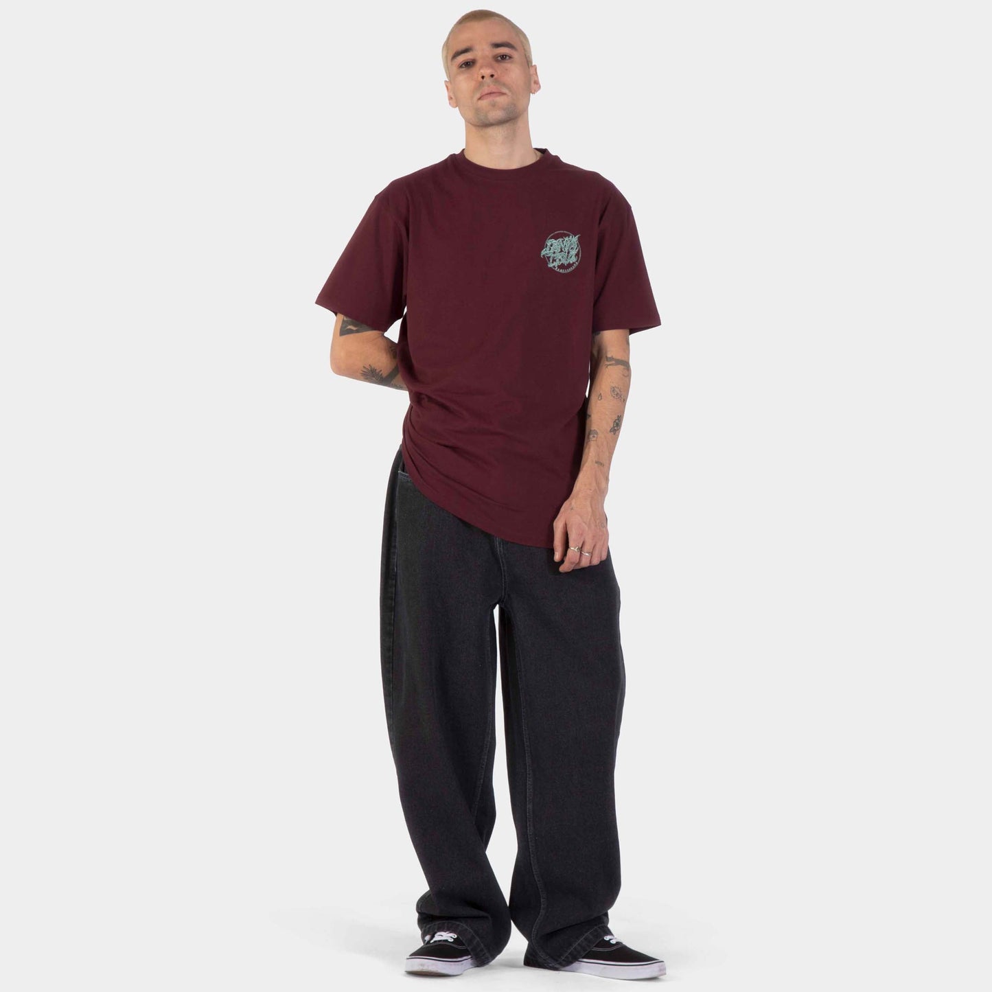 Santa Cruz | Scourge Dot T Shirt Dark Plum