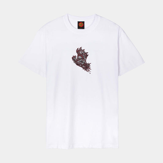 Santa Cruz | Scourge Hand Front T Shirt White