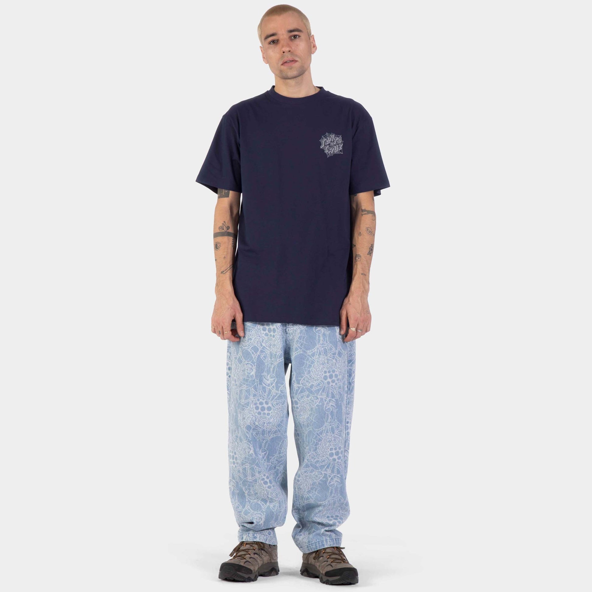 Santa Cruz | Dressen Spider T Shirt Midnight Blue
