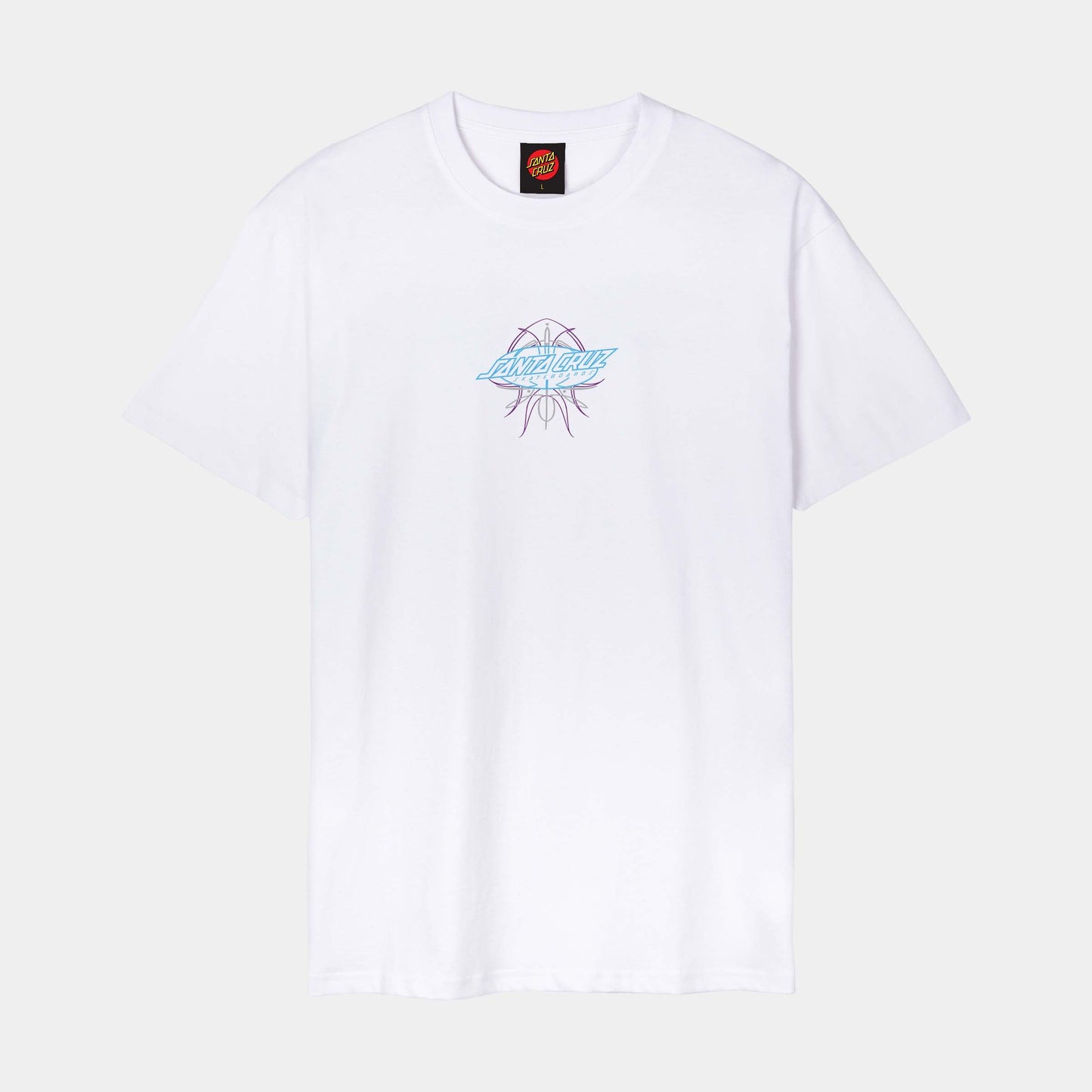 Santa Cruz | Meek Pinstripe Slasher T Shirt White