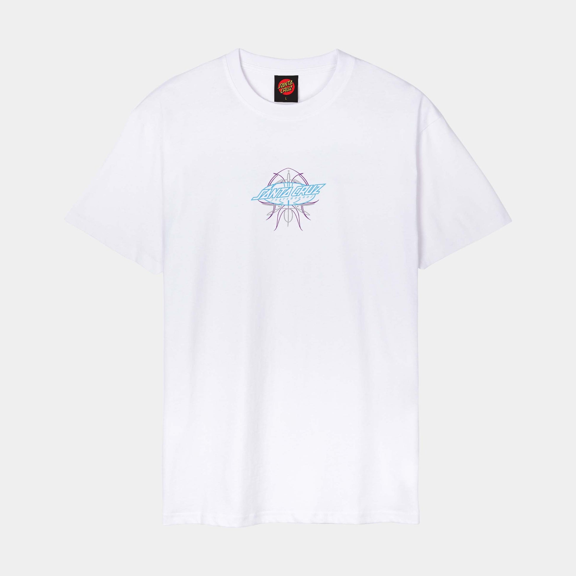 Santa Cruz | Meek Pinstripe Slasher T Shirt White