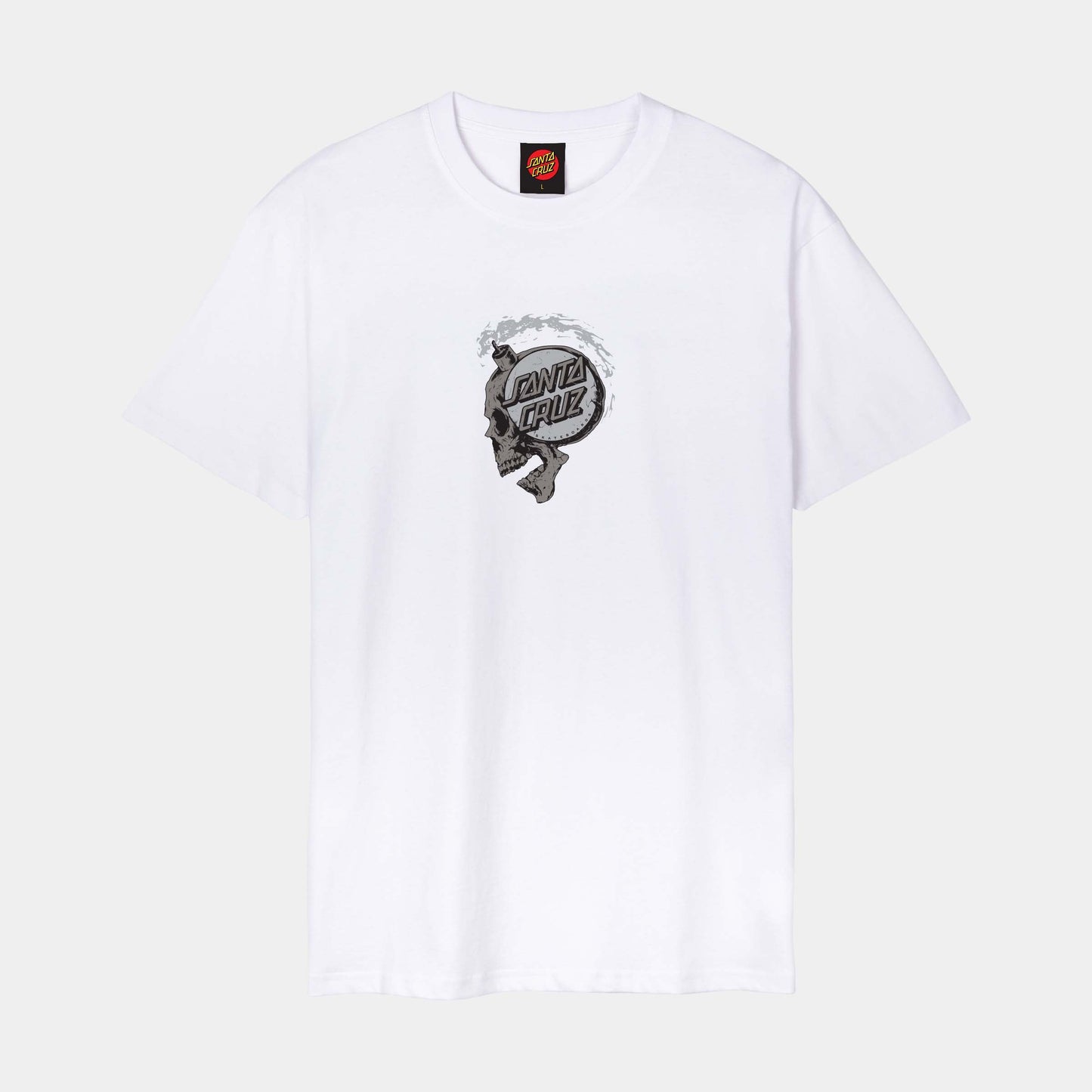 Santa Cruz | Short Fuse Front T Shirt White