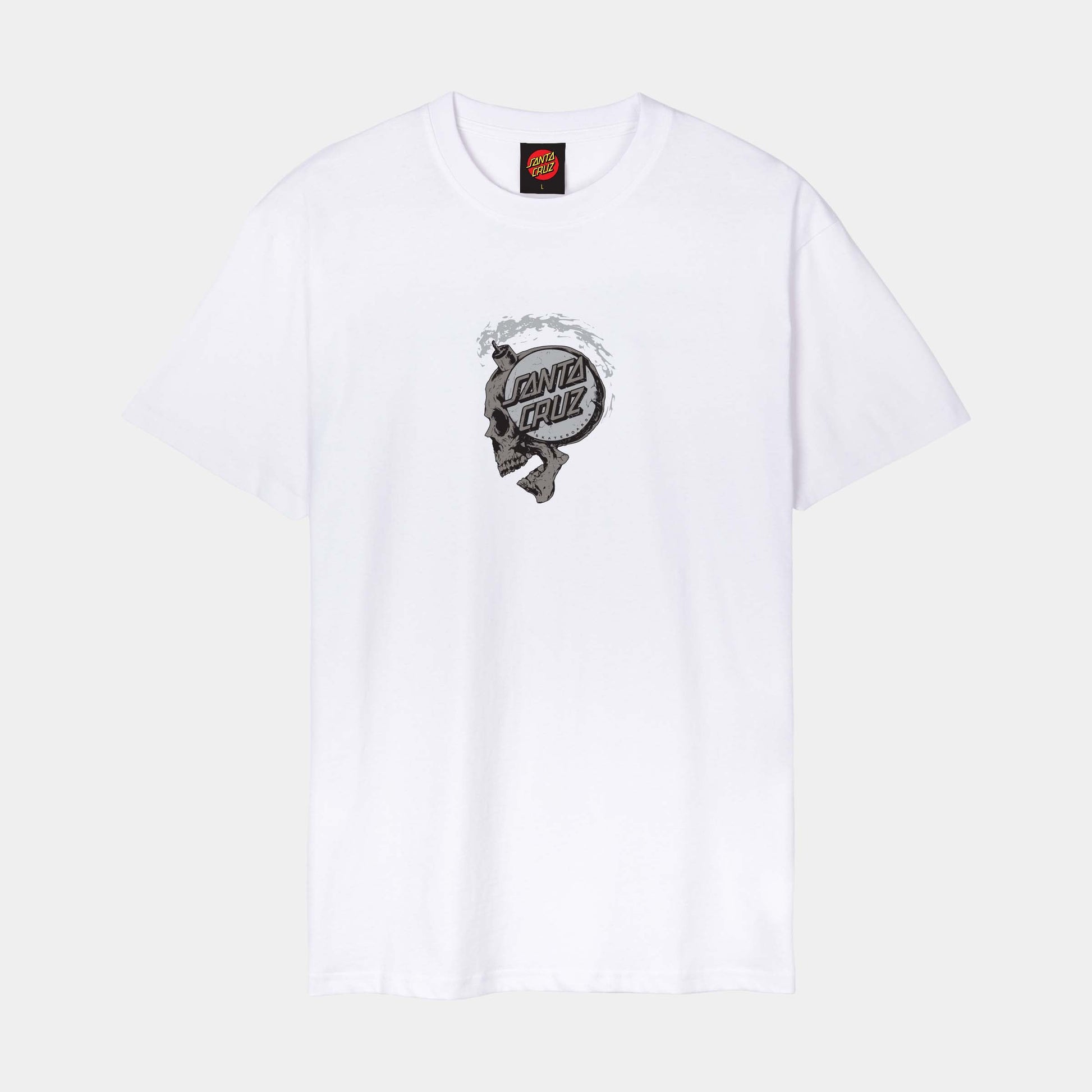 Santa Cruz | Short Fuse Front T Shirt White