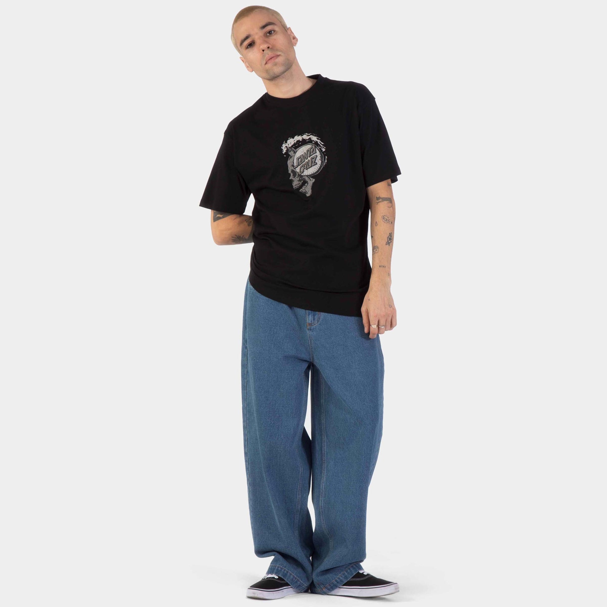 Santa Cruz | Short Fuse Front T Shirt Black