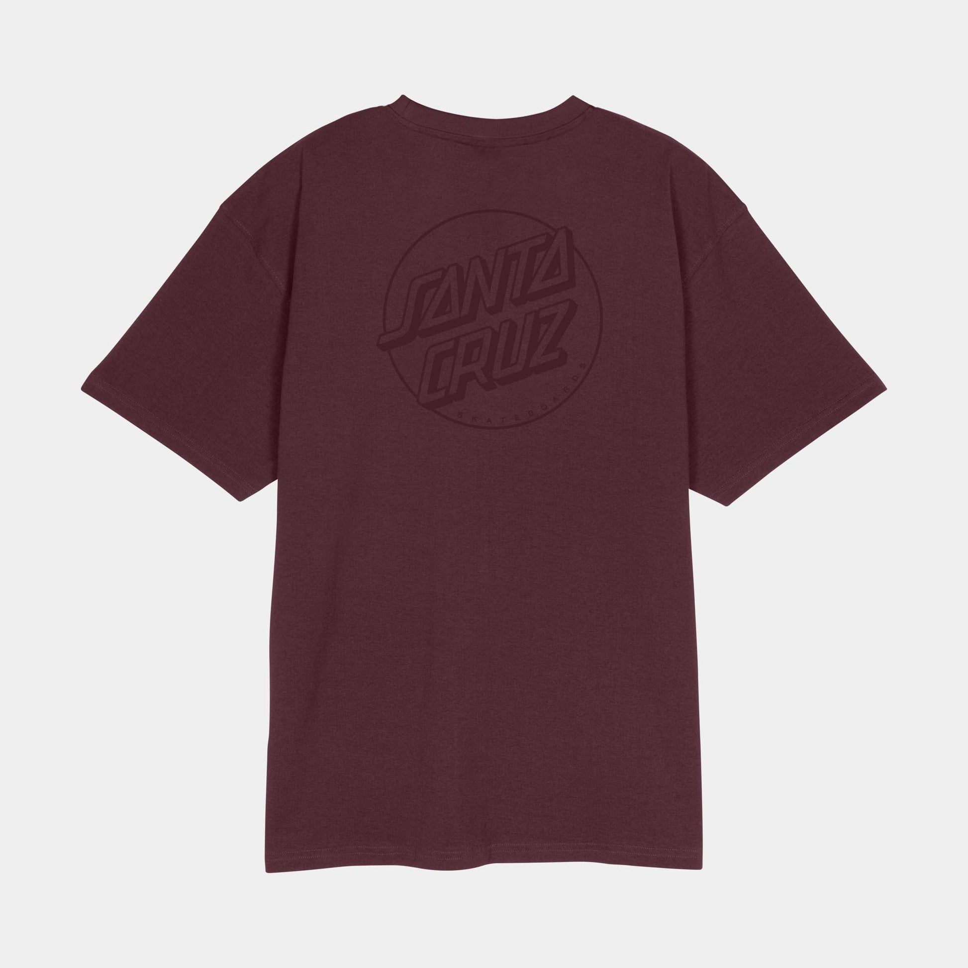Santa Cruz | Tonal Opus Dot Stripe T Shirt Dark Plum