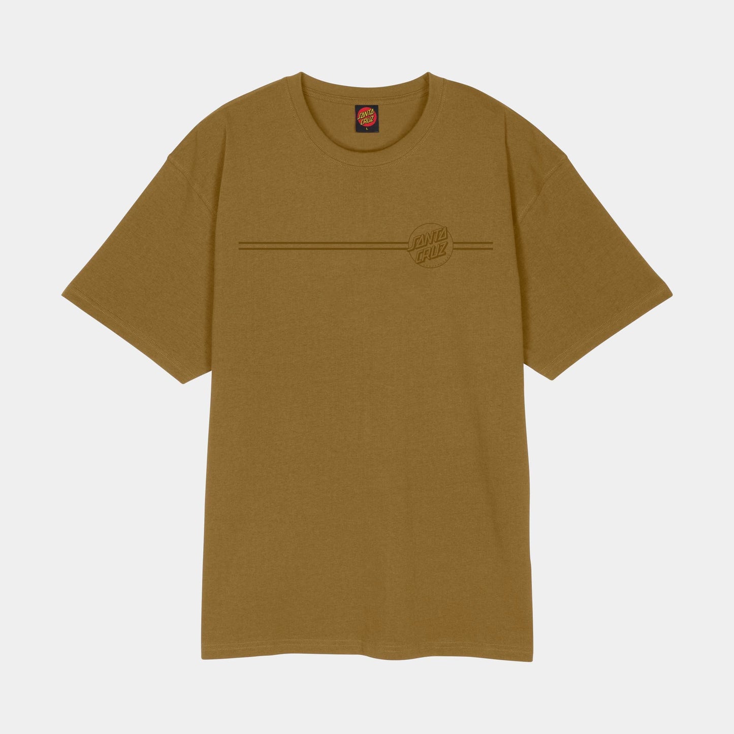 Santa Cruz | Tonal Opus Dot Stripe T Shirt Bronze