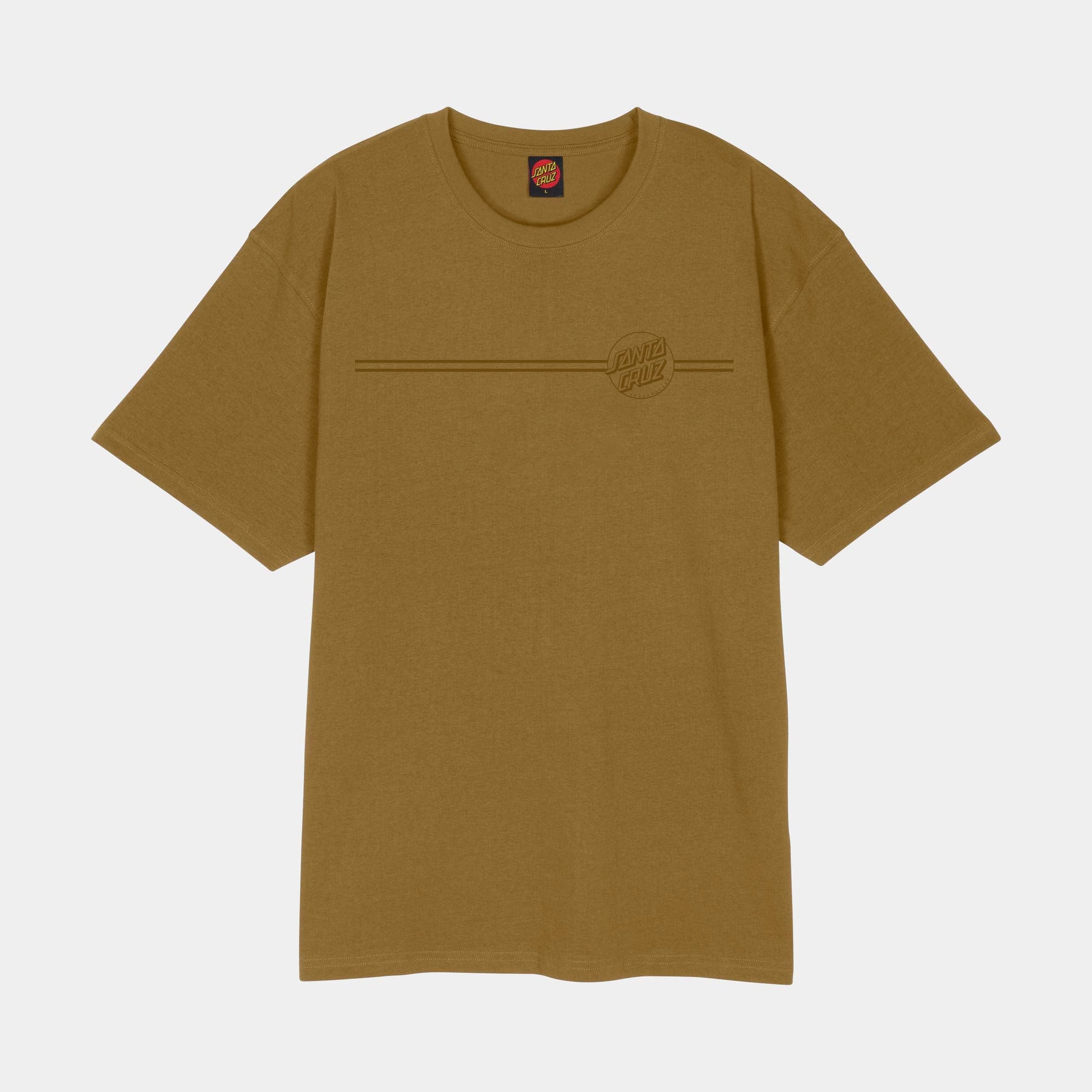 Santa Cruz | Tonal Opus Dot Stripe T Shirt Bronze