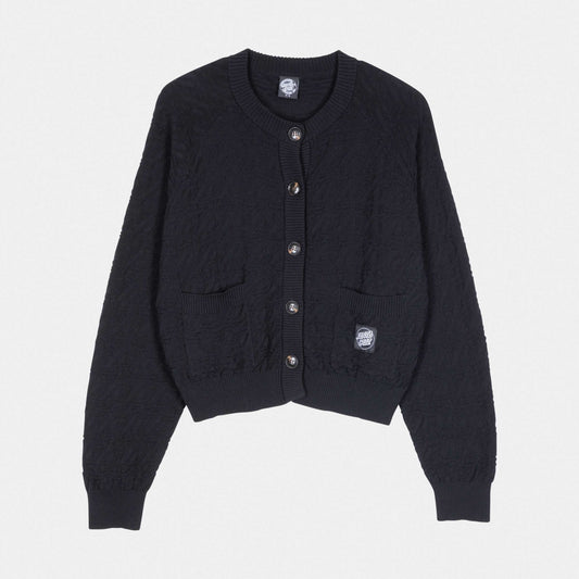 Santa Cruz Wharf Knit Cardigan Black