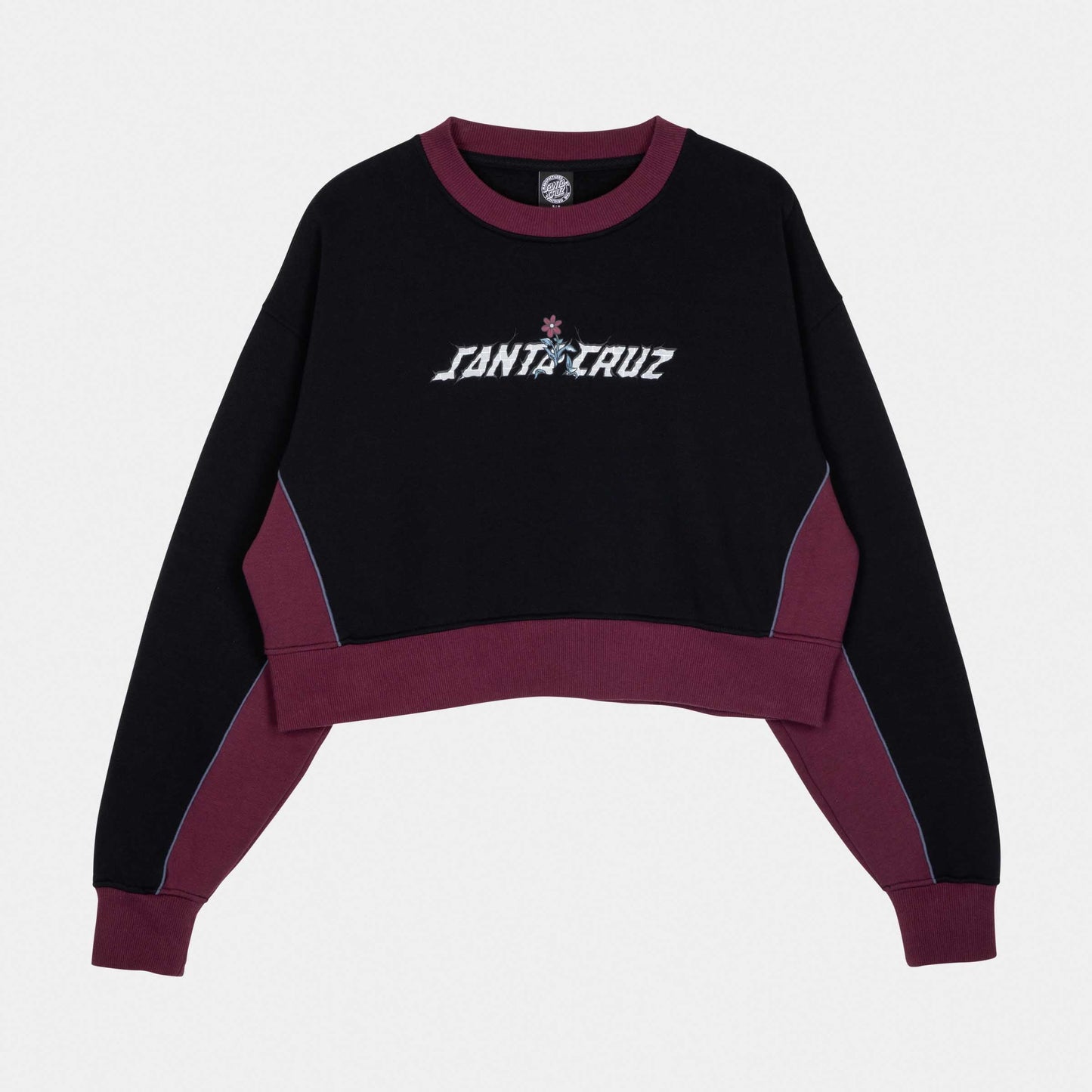Santa Cruz Flourish Strip Crew Black