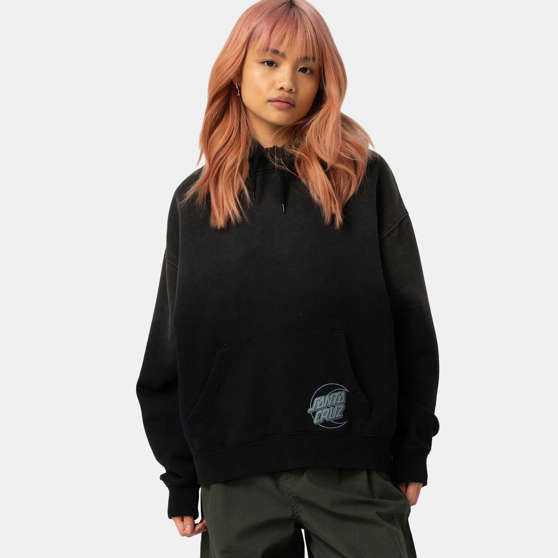 Santa Cruz Imprint Moon Dot Hoodie Black Wash