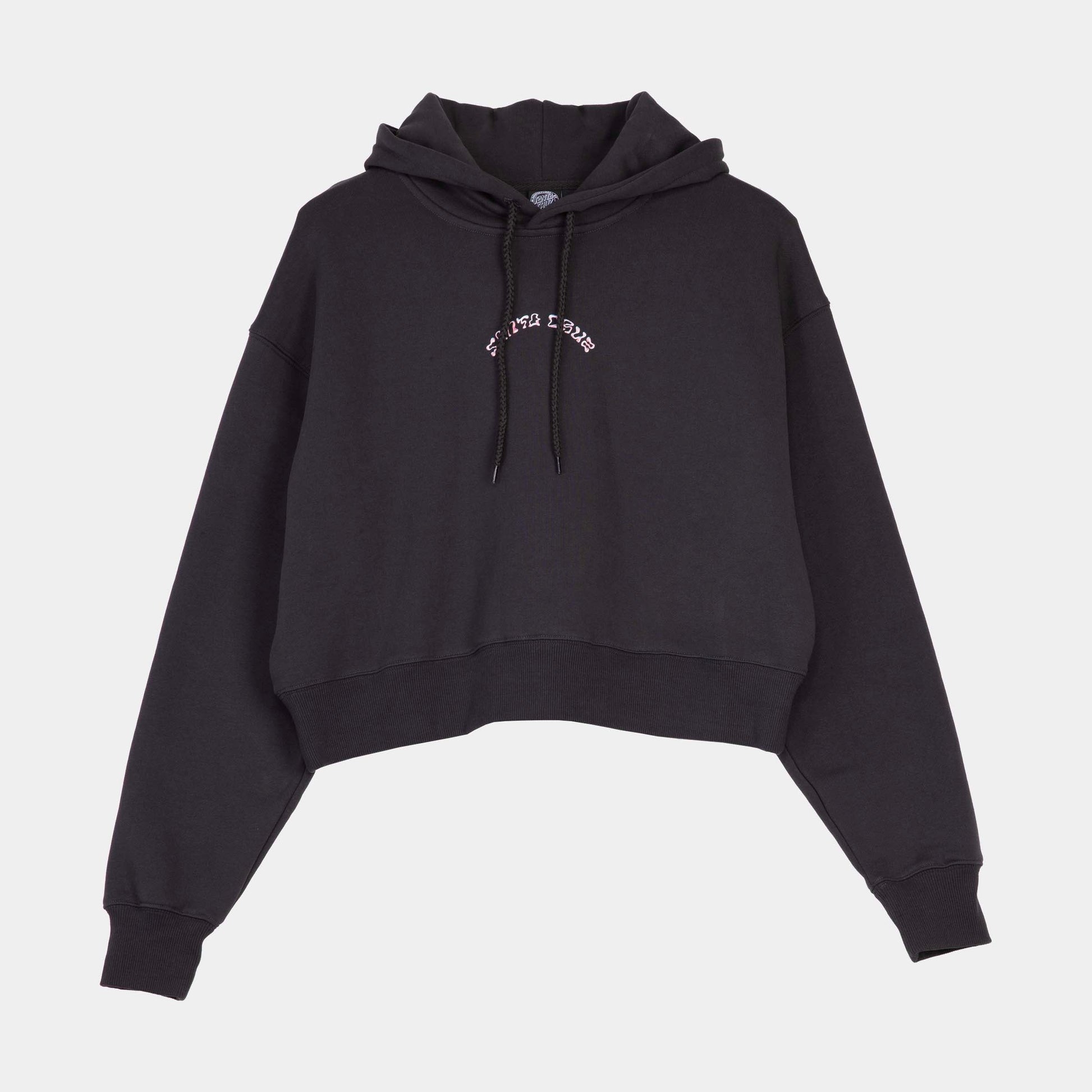 Santa Cruz | Chrome Flower Stack Hoodie Black Wash