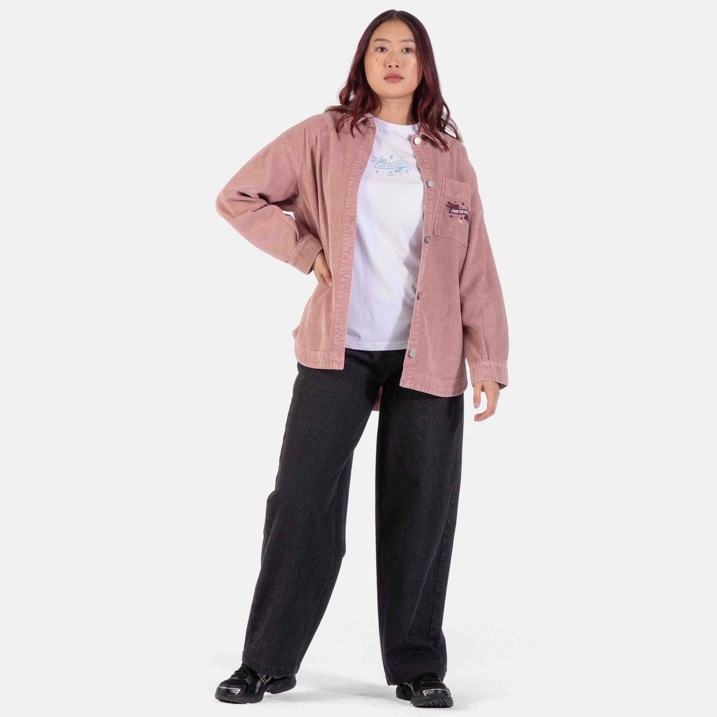 Santa Cruz | Scribe Strip Long Sleeve Shirt Putty Wash