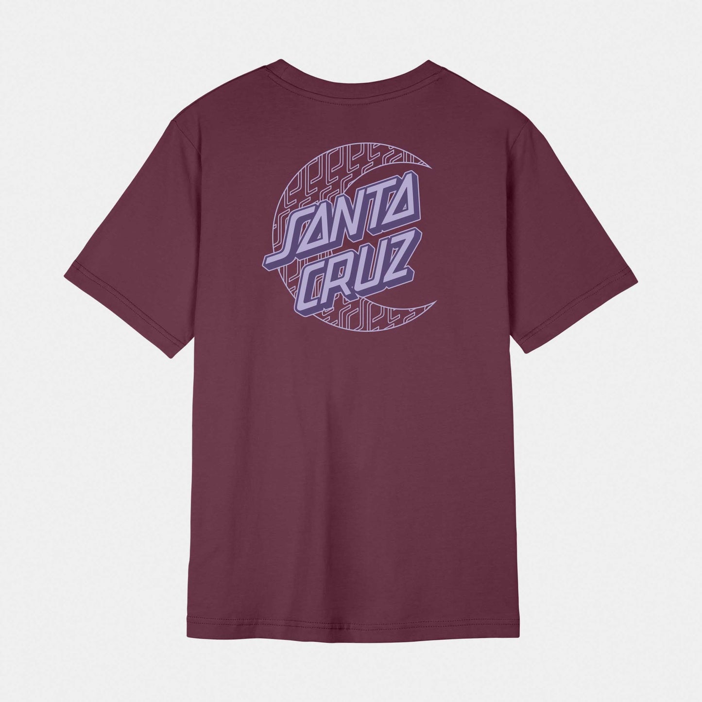 Santa Cruz Imprint Moon Dot T-Shirt Dark Cherry