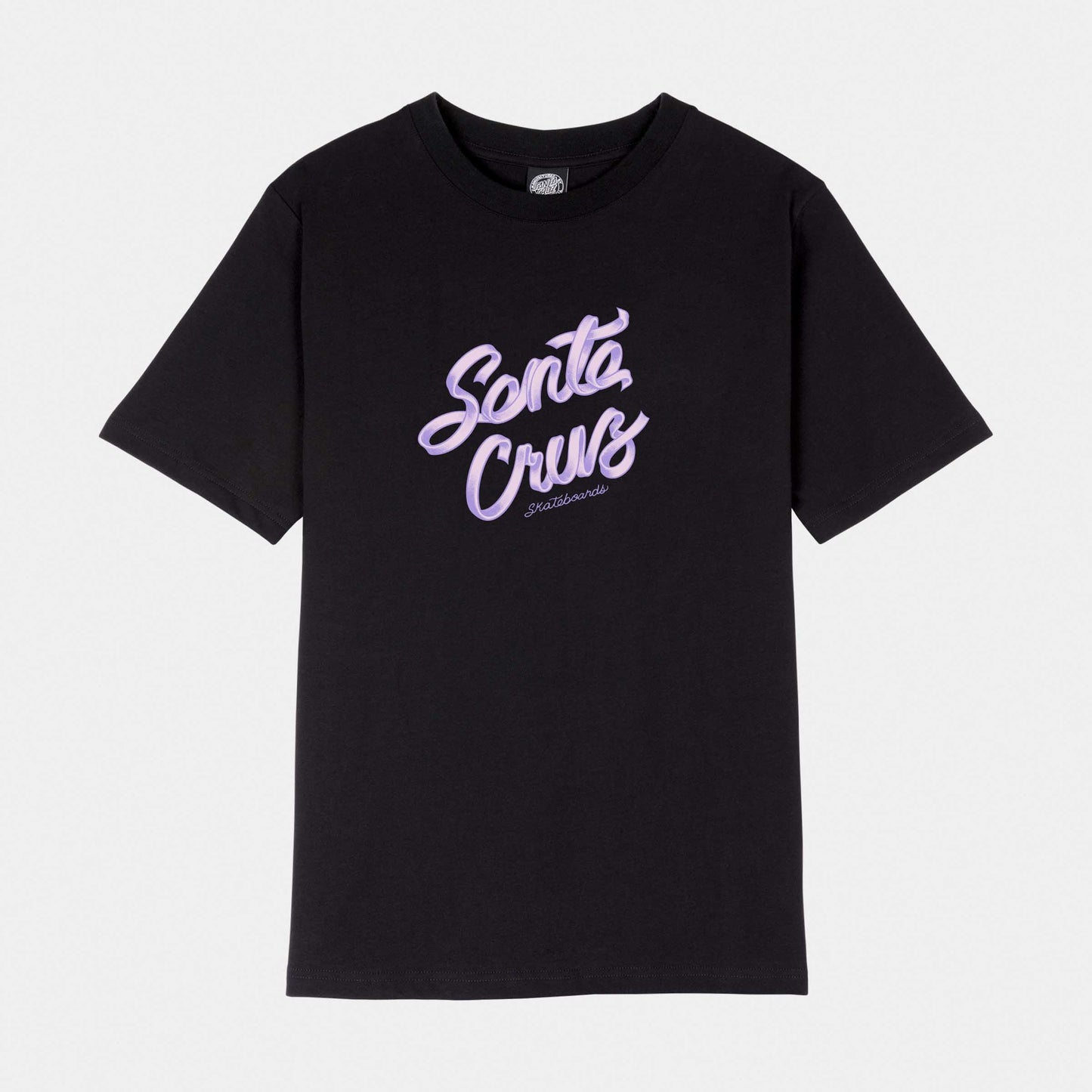 Santa Cruz Ribbon Script T-Shirt Black