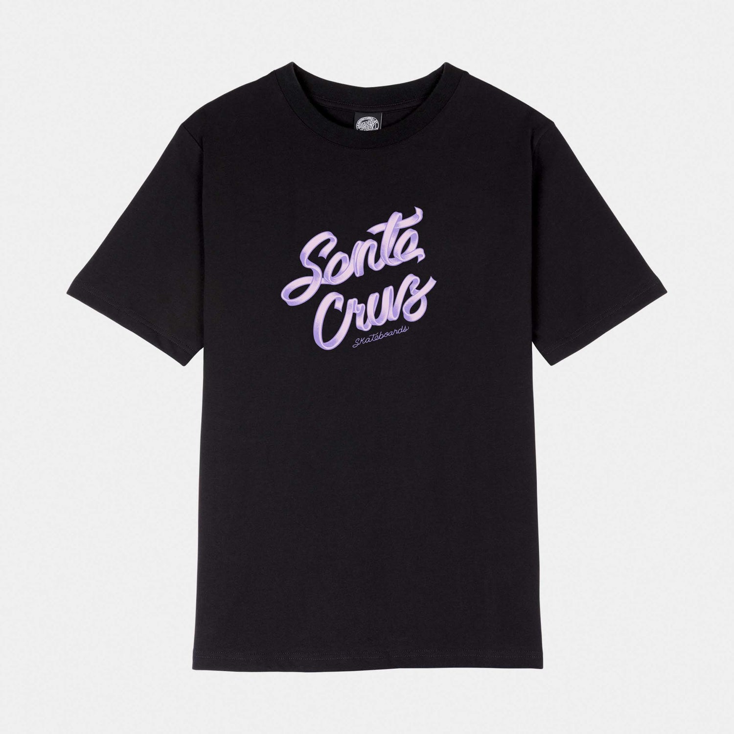 Santa Cruz Ribbon Script T-Shirt Black