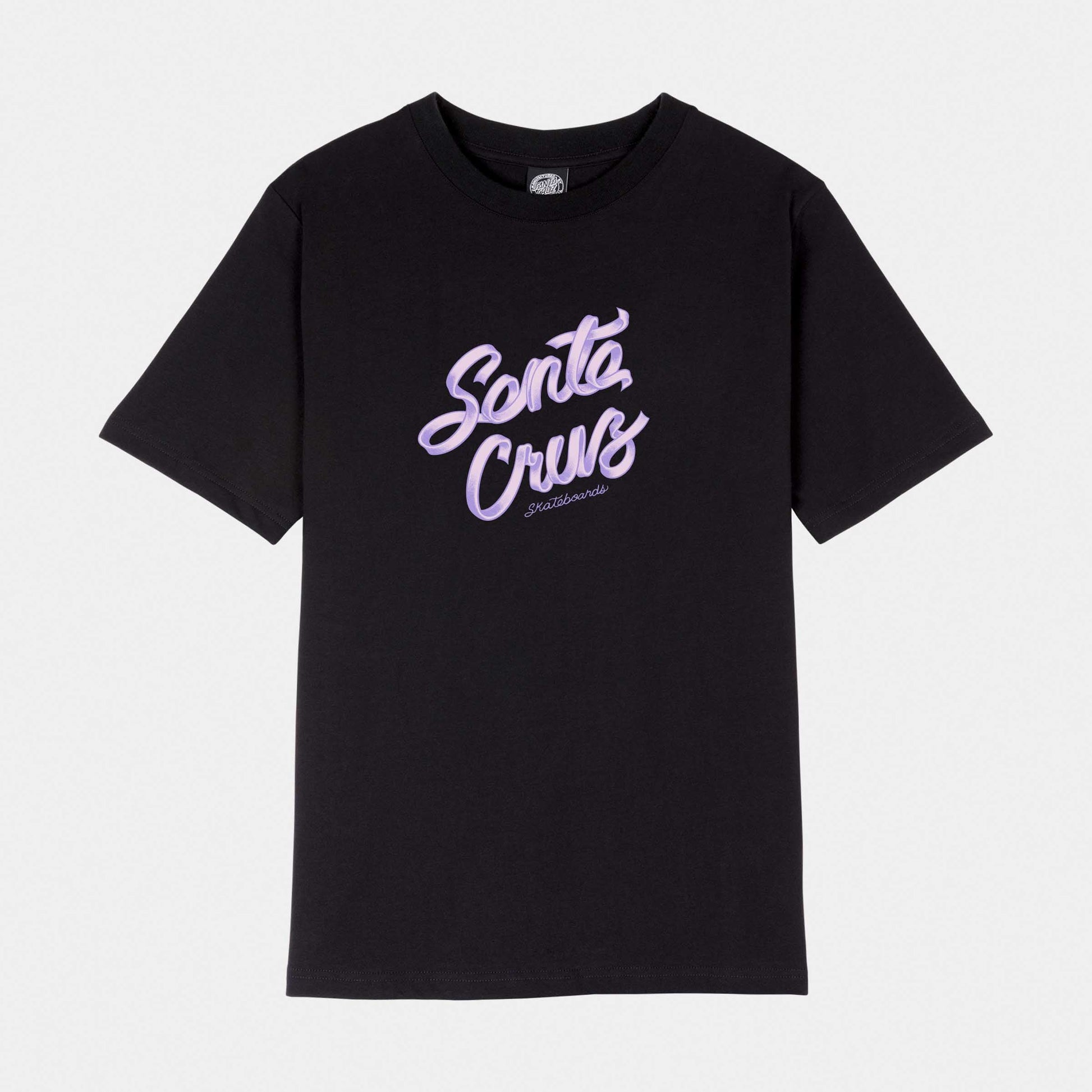 Santa Cruz Ribbon Script T-Shirt Black