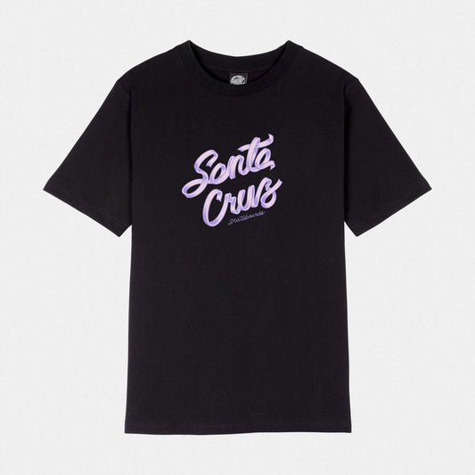 Santa Cruz Ribbon Script T-Shirt Black