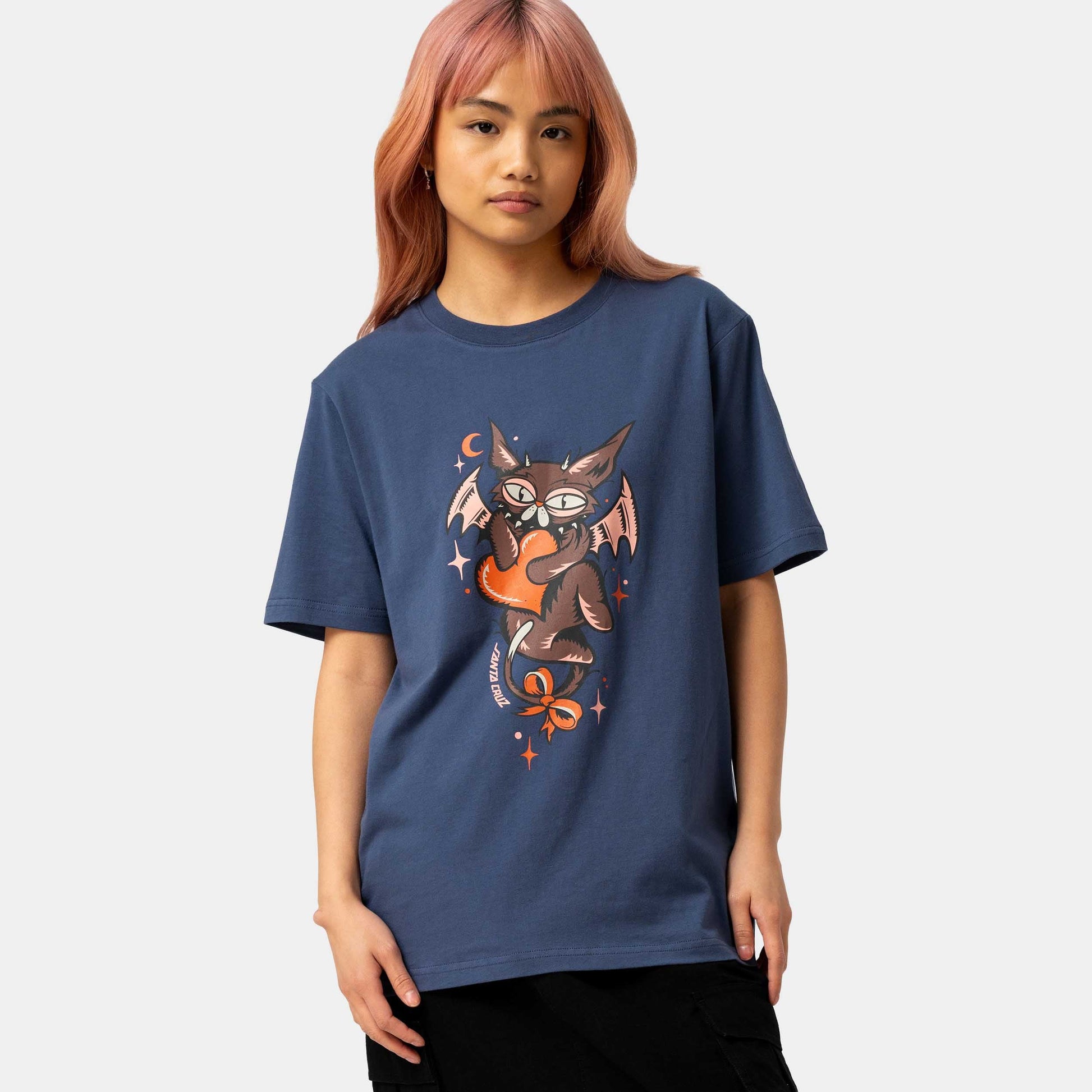 Santa Cruz Night Critter T-Shirt Heritage Blue