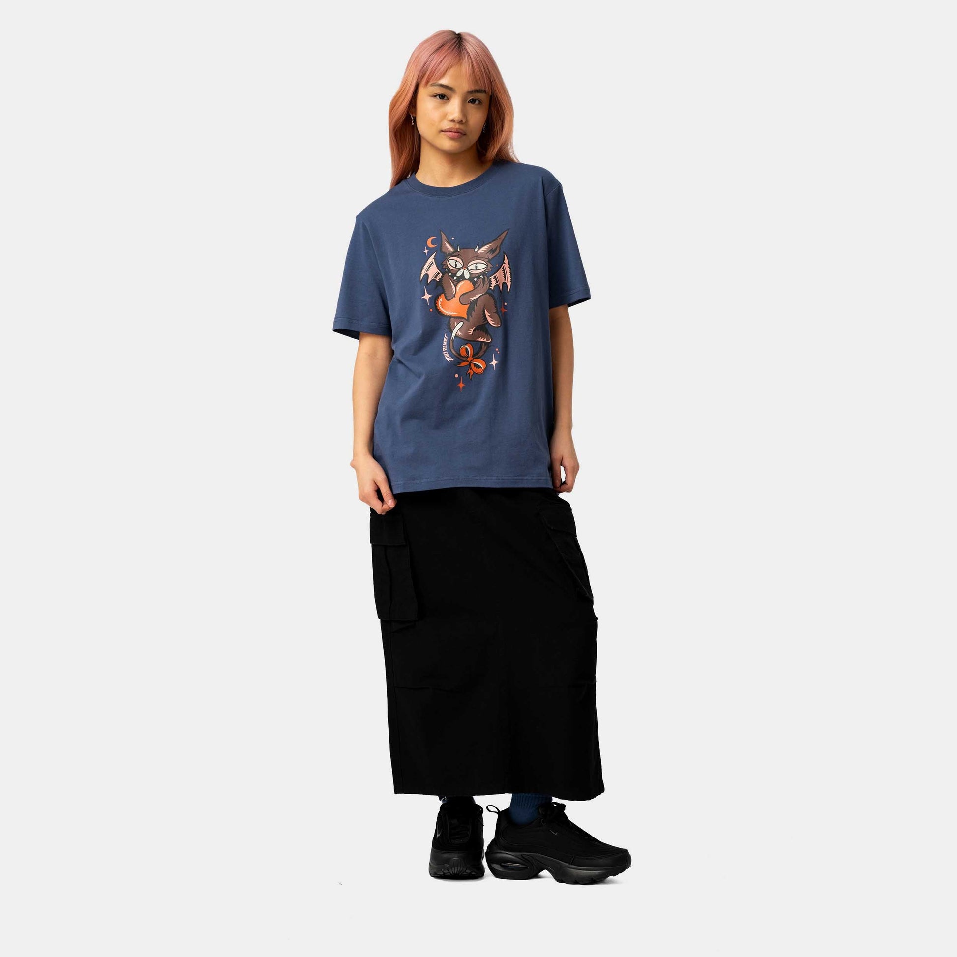 Santa Cruz Night Critter T-Shirt Heritage Blue