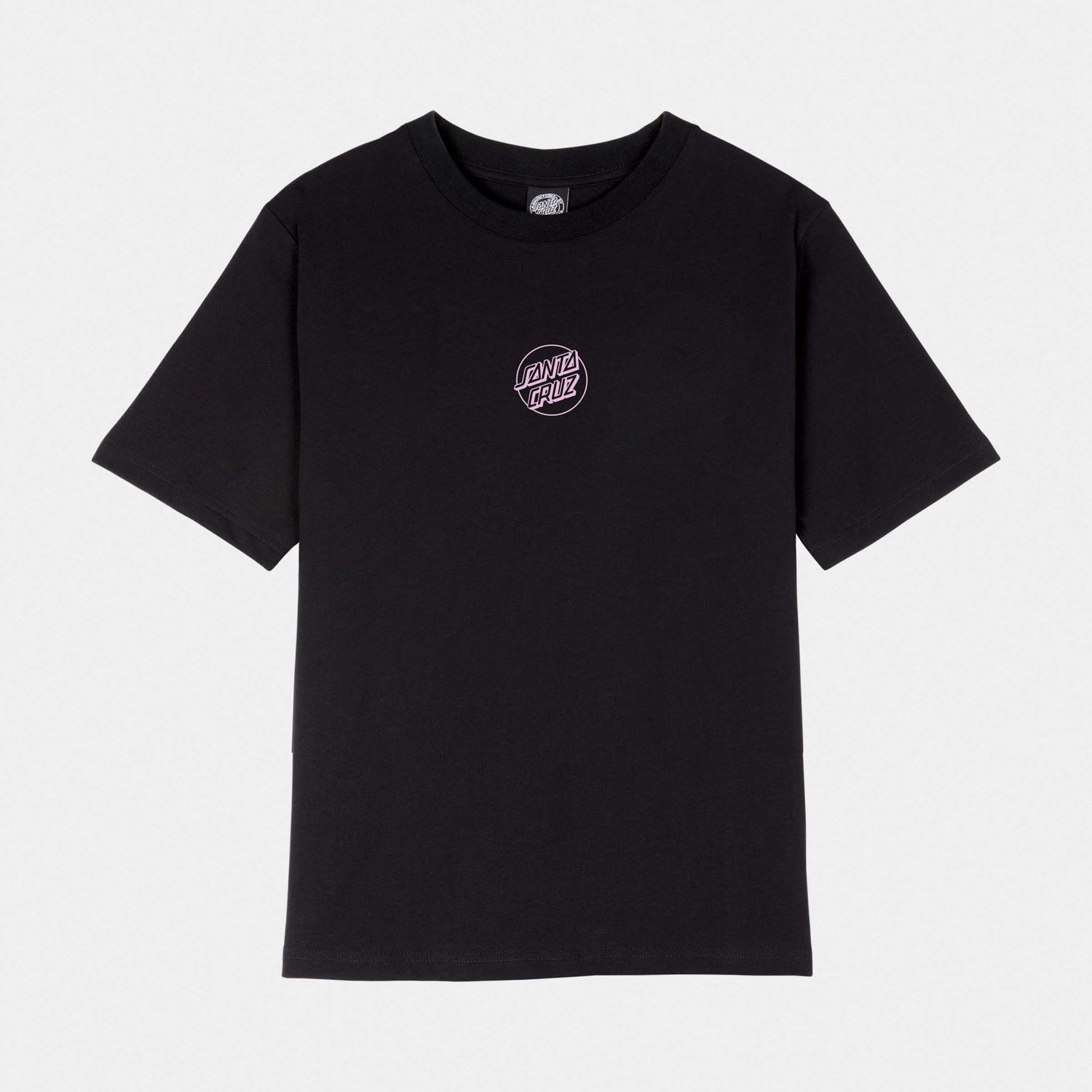 Santa Cruz Mono Stamped Dot T-Shirt Black