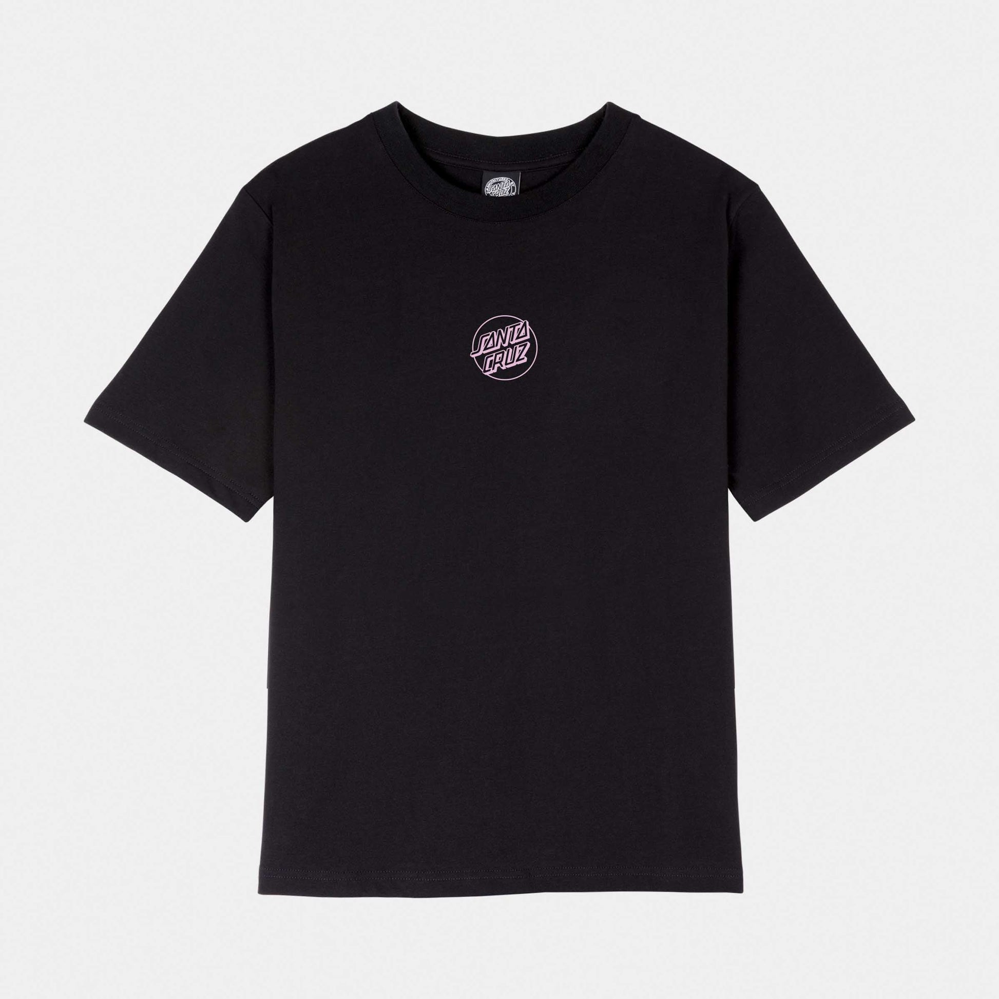 Santa Cruz Mono Stamped Dot T-Shirt Black