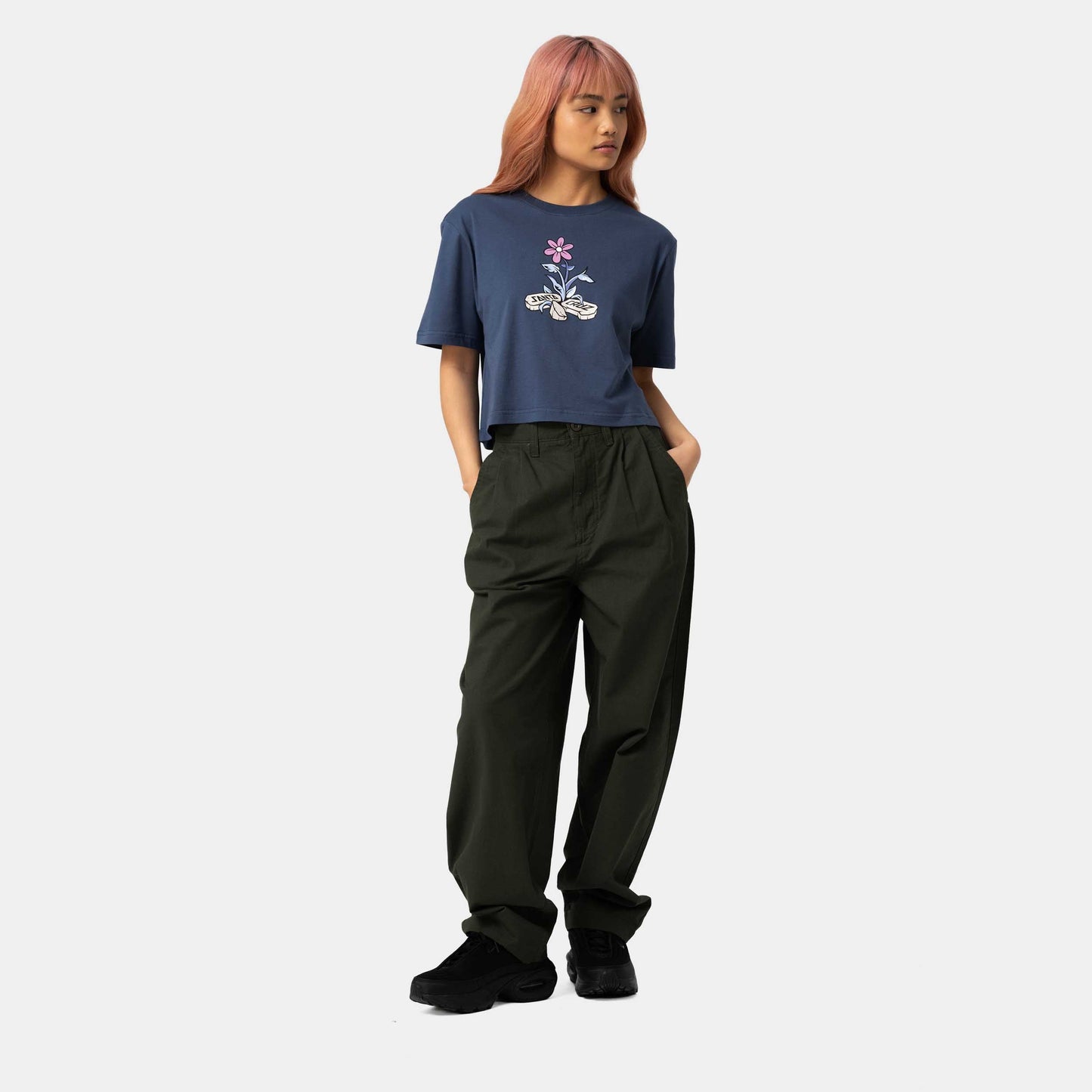 Santa Cruz Flourish T-Shirt Heritage Blue