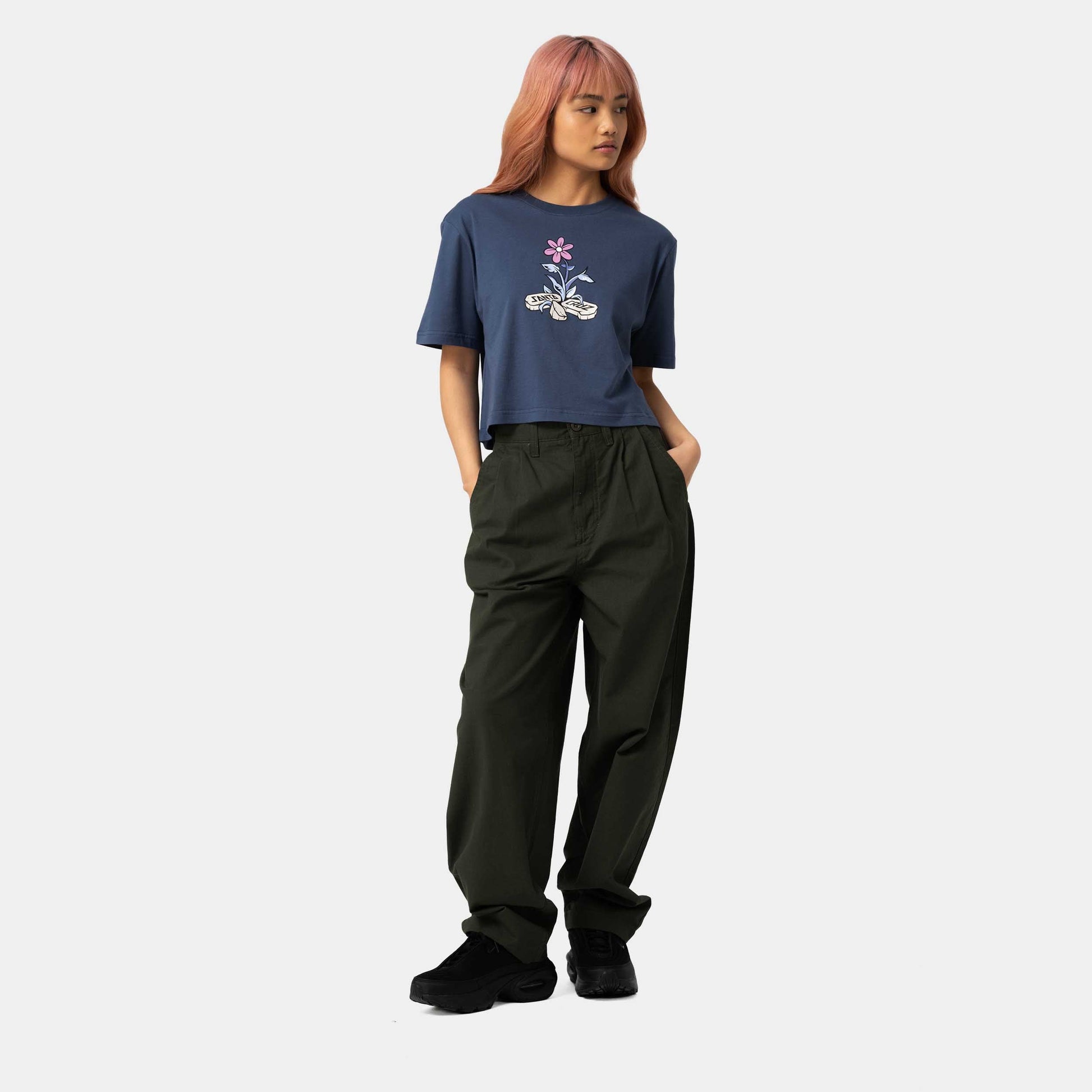 Santa Cruz Flourish T-Shirt Heritage Blue