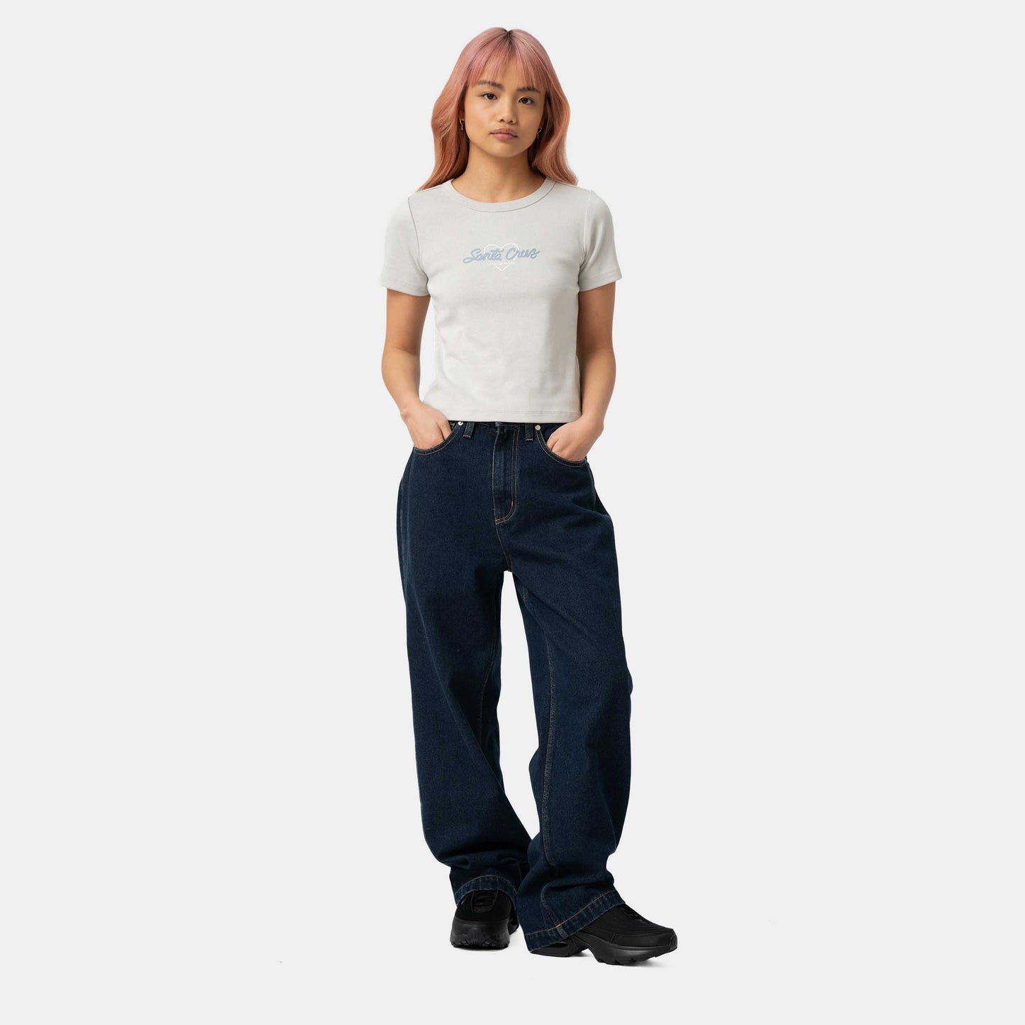 Santa Cruz Love Script T-Shirt Mist