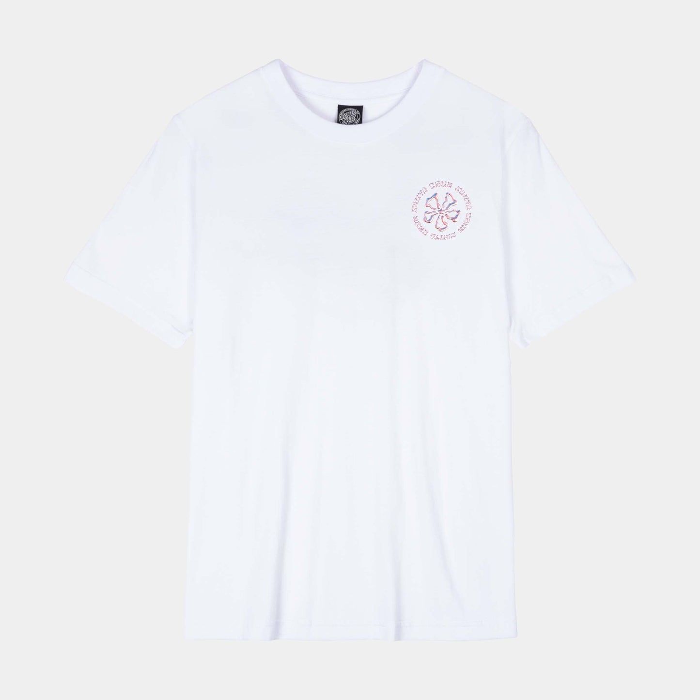 Santa Cruz | Chrome Ringed Flower T Shirt White