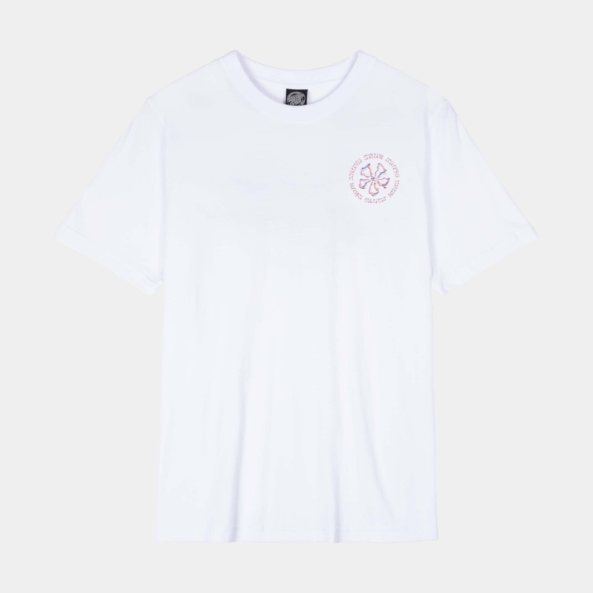 Santa Cruz | Chrome Ringed Flower T Shirt White