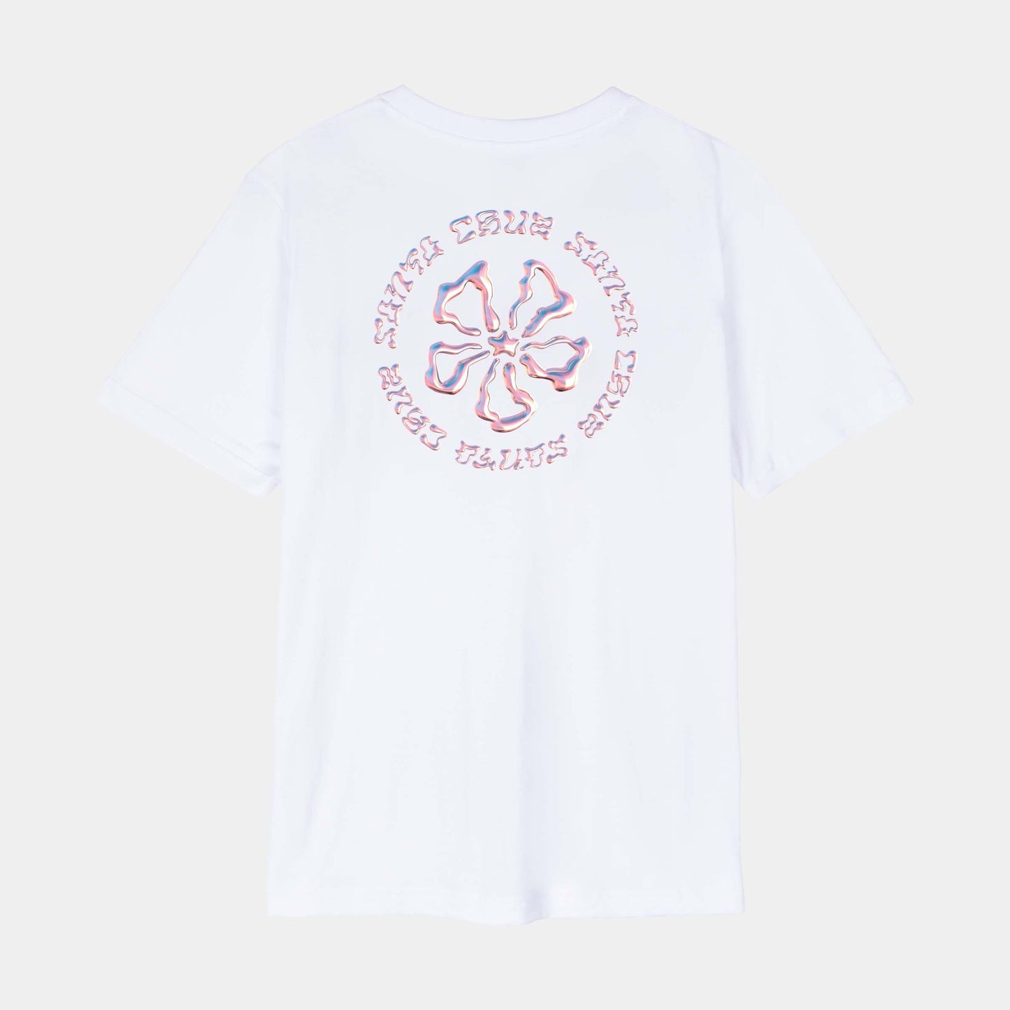 Santa Cruz | Chrome Ringed Flower T Shirt White