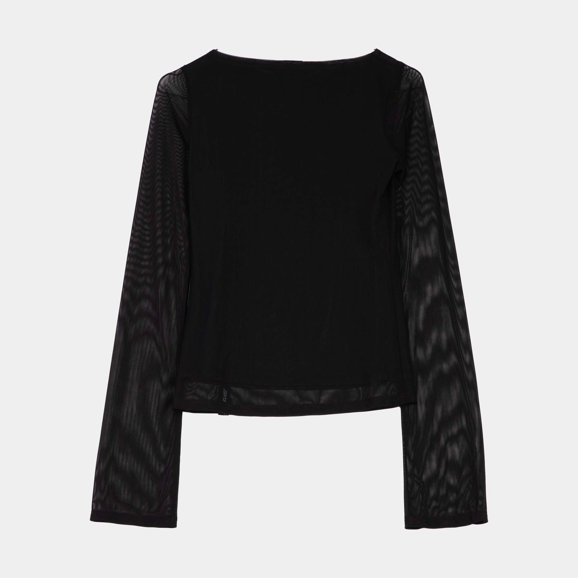 Santa Cruz | Strip Boat Neck Long Sleeve Top Black