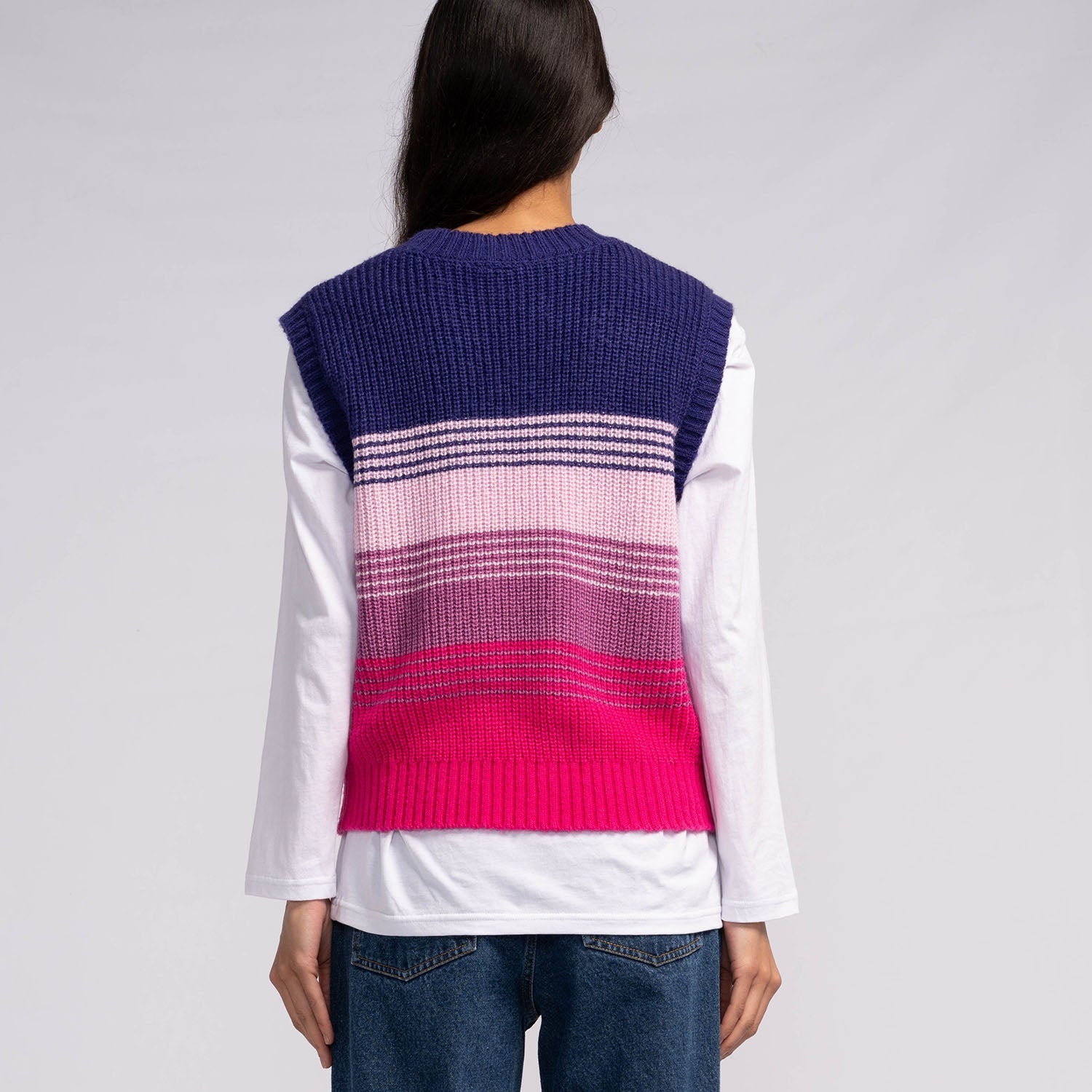 Santa Cruz Afterglow Knit Vest - Purple/Pink Fade