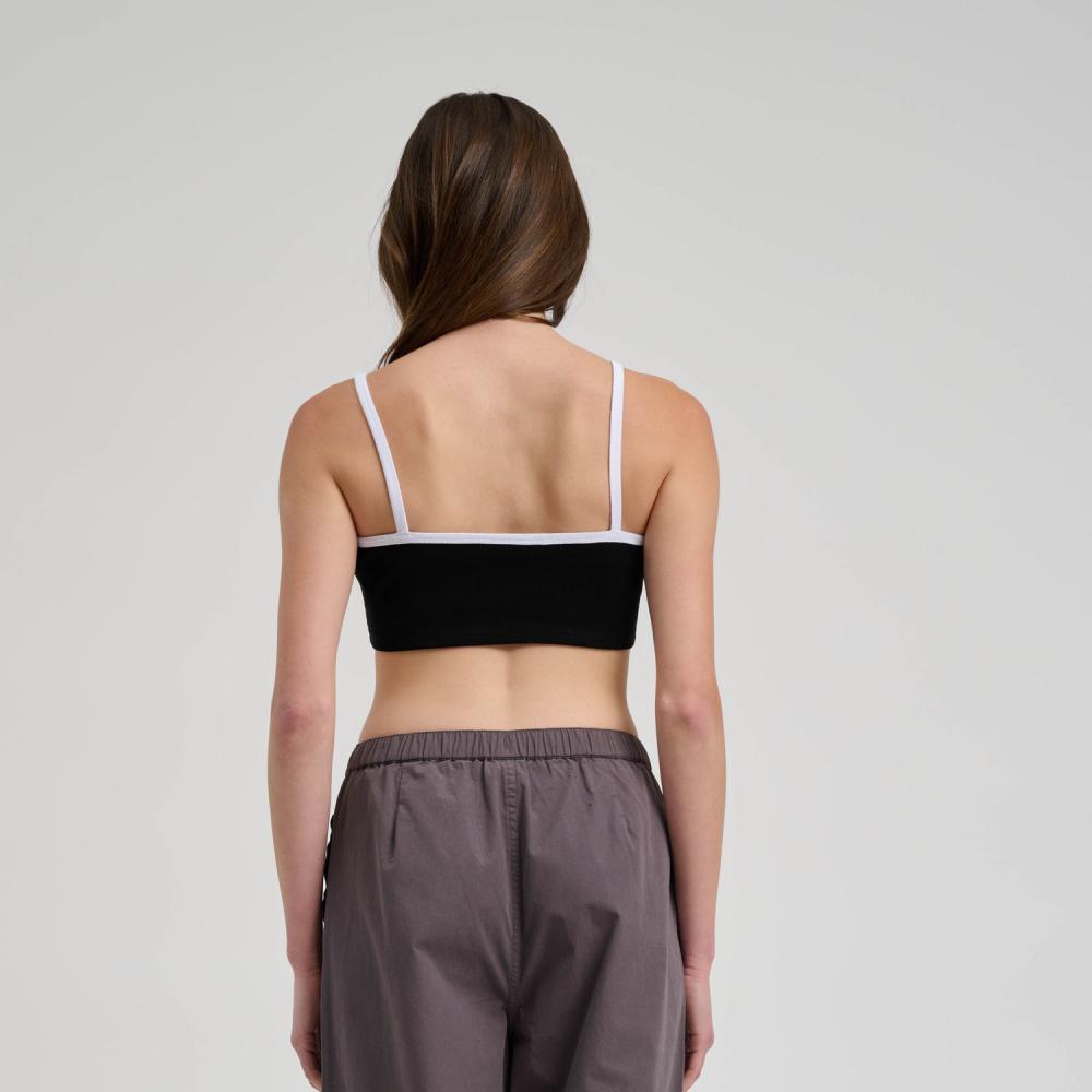 Santa Cruz | Strip Contrast Vest Black White