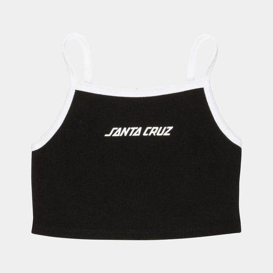 Santa Cruz | Strip Contrast Vest Black White