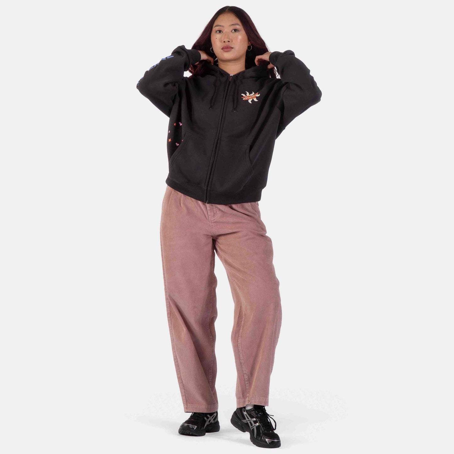 Santa Cruz | Grow Zip Hoodie Black Wash