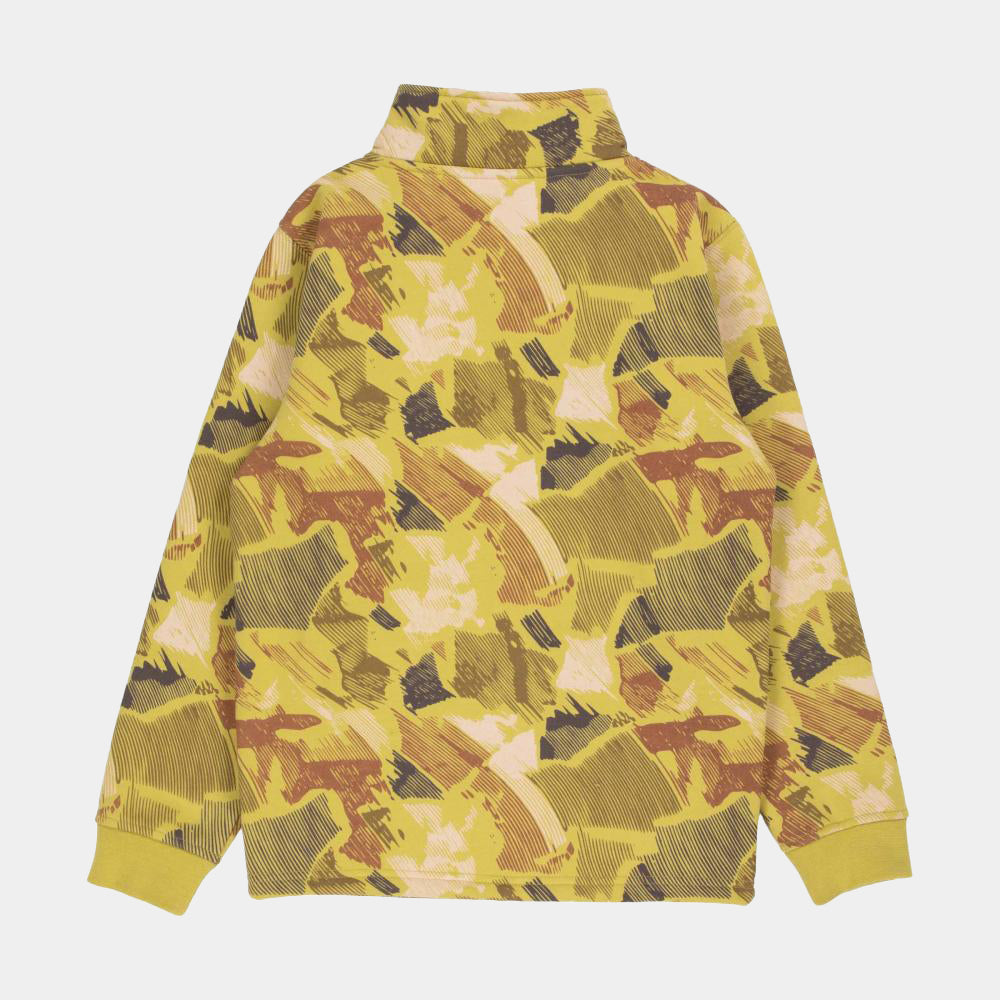 Santa Cruz | Youth Strip Oval 1/4 Zip Crew Faded Khaki Camo