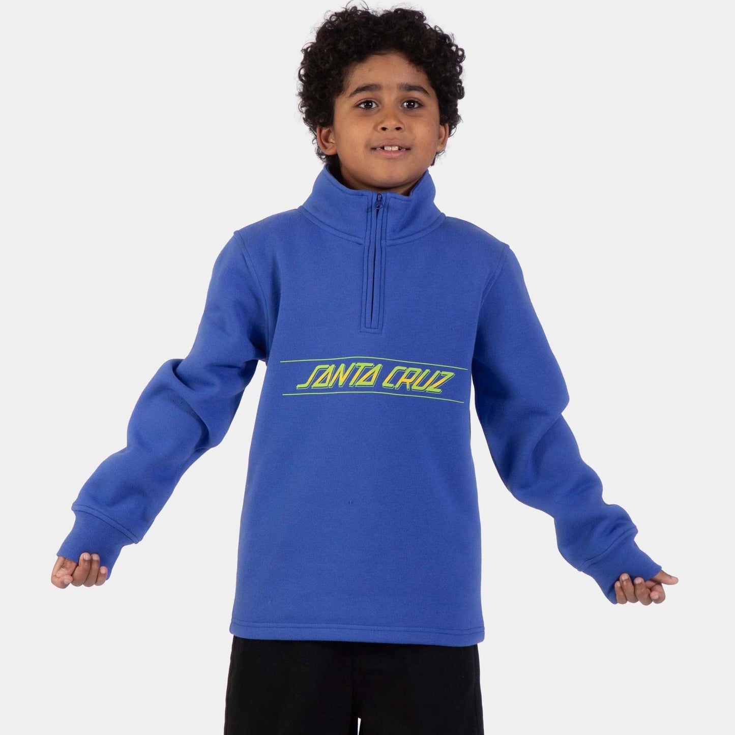 Santa Cruz | Youth Classic Fade 1/4 Zip Sapphire