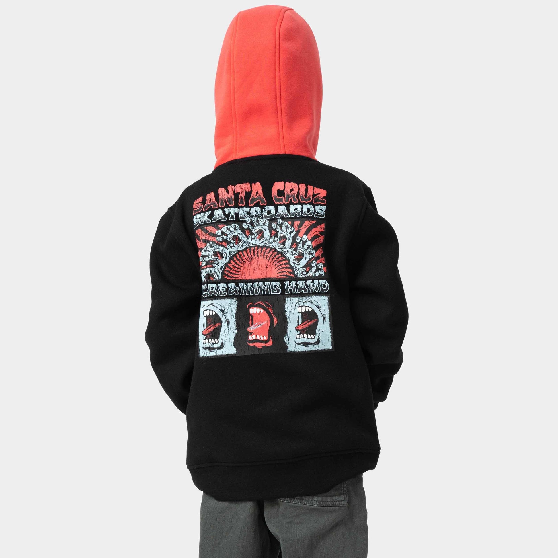 Santa Cruz Youth VTG Screaming Connect Hoodie Black