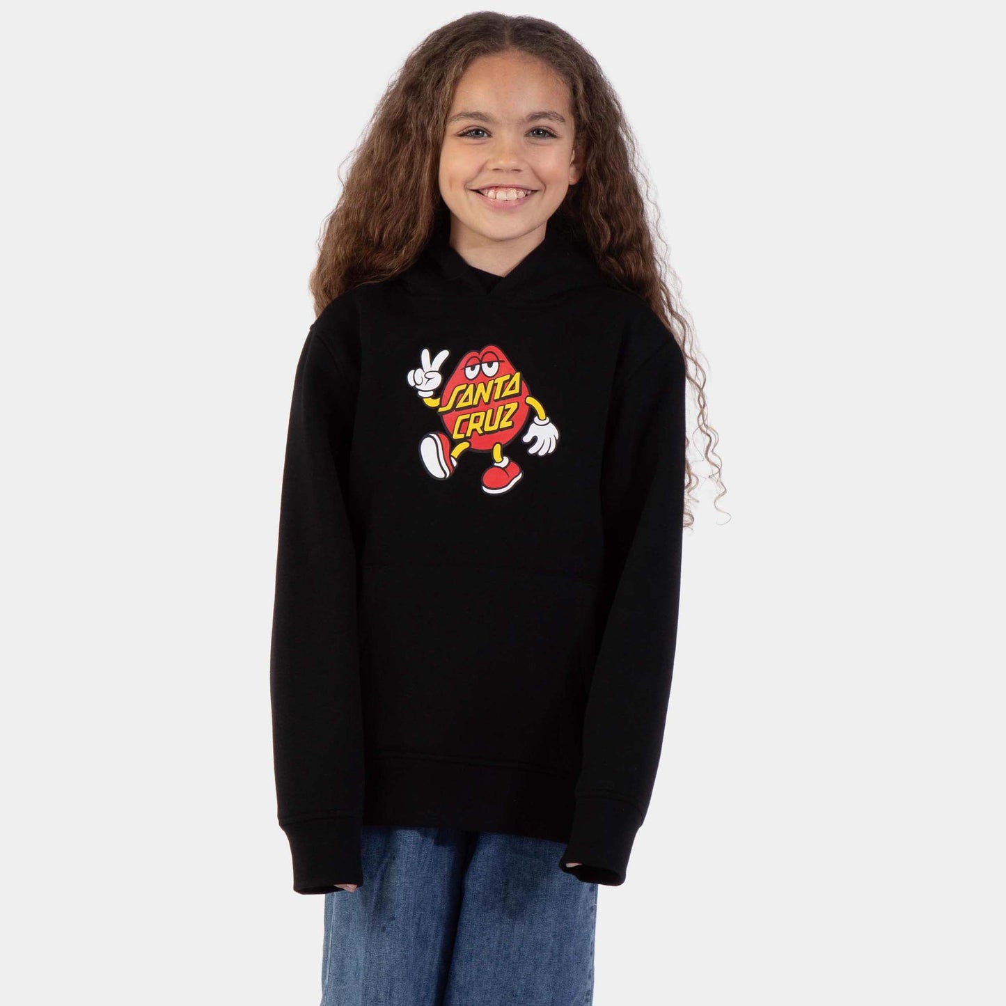 Santa Cruz | Youth Dot Guy Tte Hoodie Black