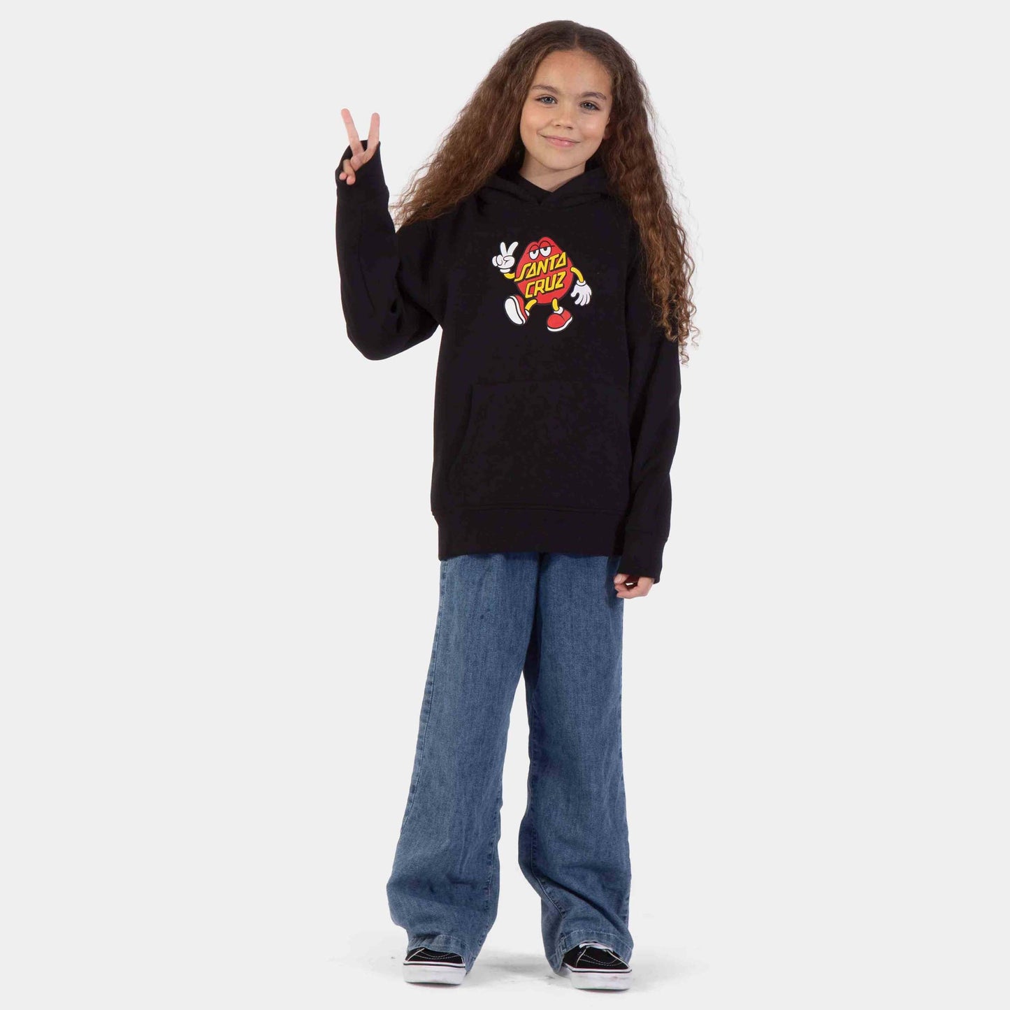 Santa Cruz | Youth Dot Guy Tte Hoodie Black
